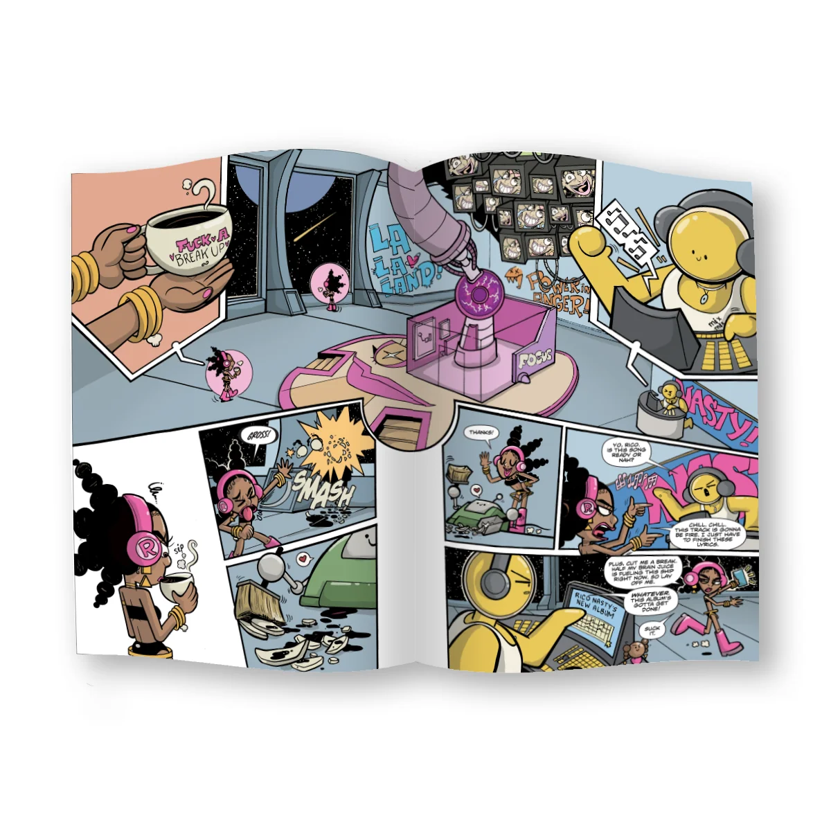 Rico Nasty - NIGHTMARE Vacay Graphic Novel with Taco Bella and Trap Levigne