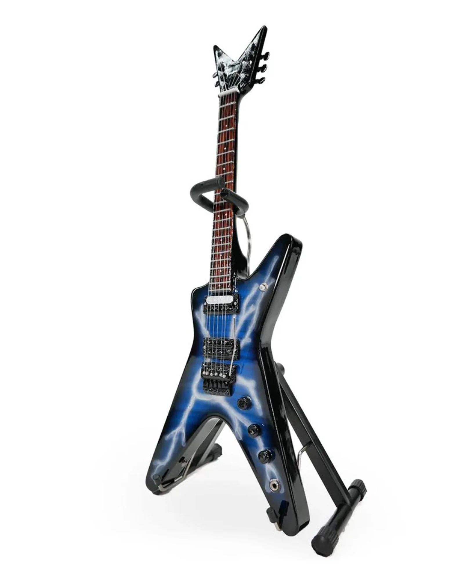 LICENSED DIMEBAG DARRELL SIGNATURE LIGHTNING BOLT MINIATURE GUITAR REPLICA