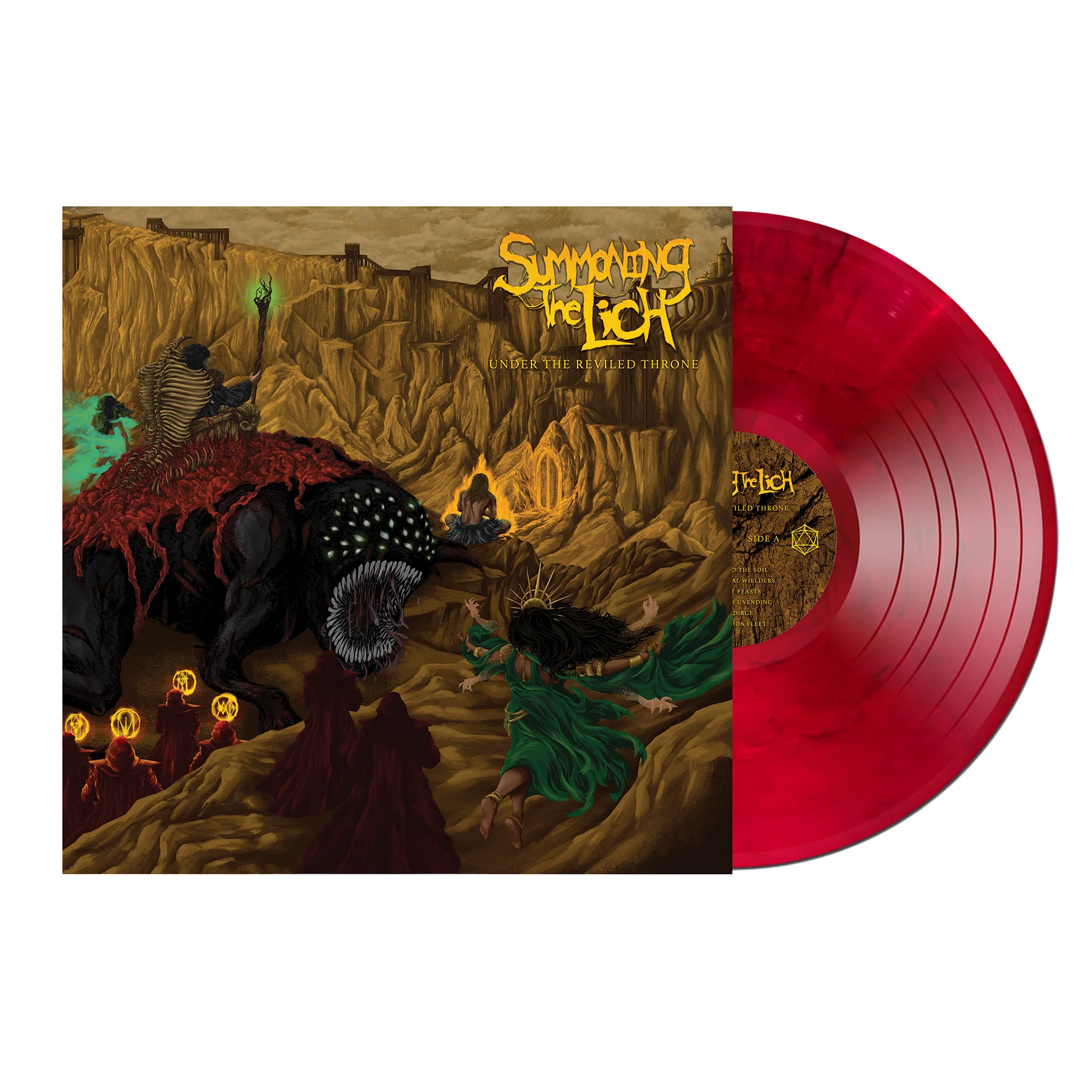 SUMMONING THE LICH 'UNDER THE REVILED THRONE' LP on Blood Moon Vinyl