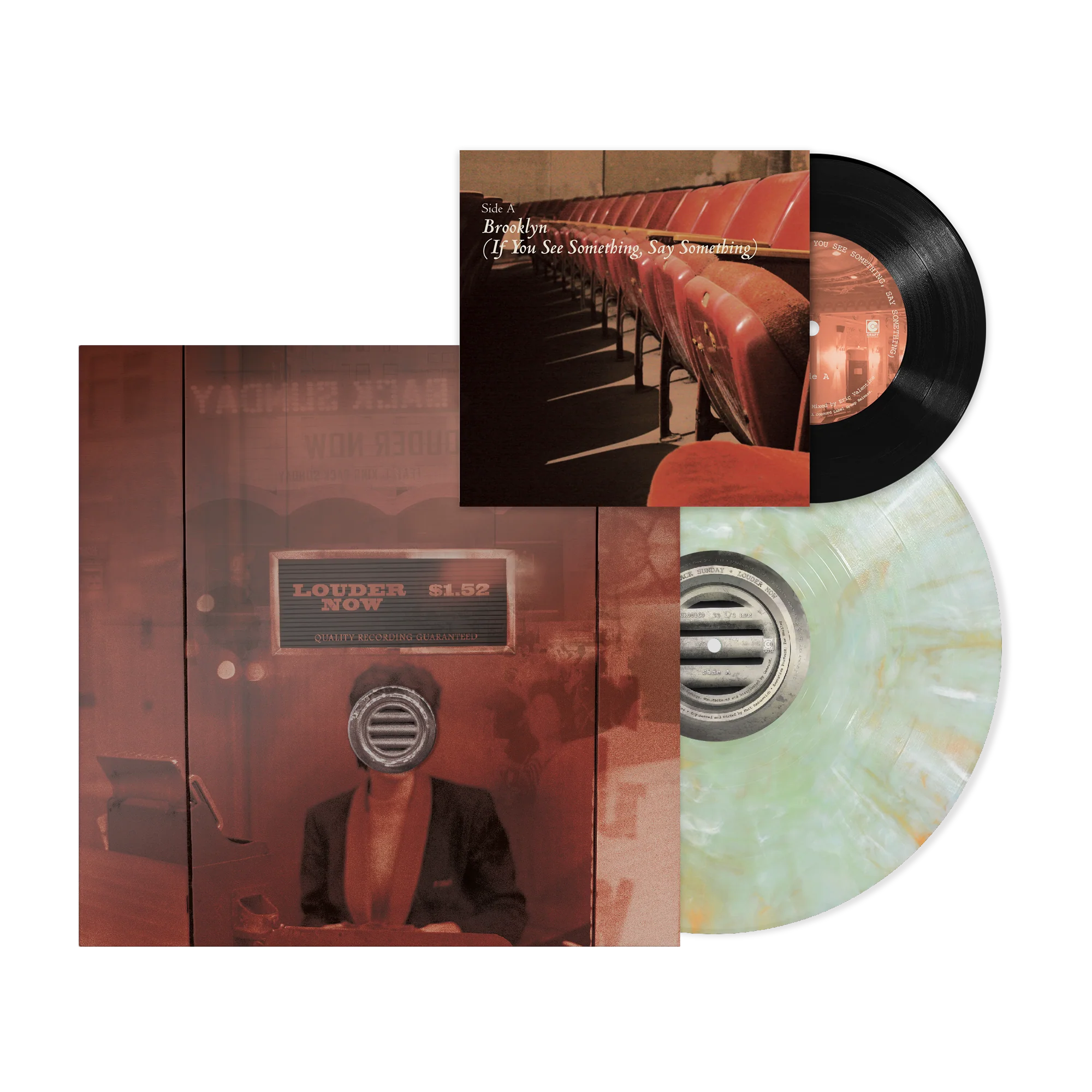 TAKING Back SUNDAY 'LOUDER Now' 20th ANNIVERSARY LP + 7" Exclusive, Amazonite Swirl, Limited to 500