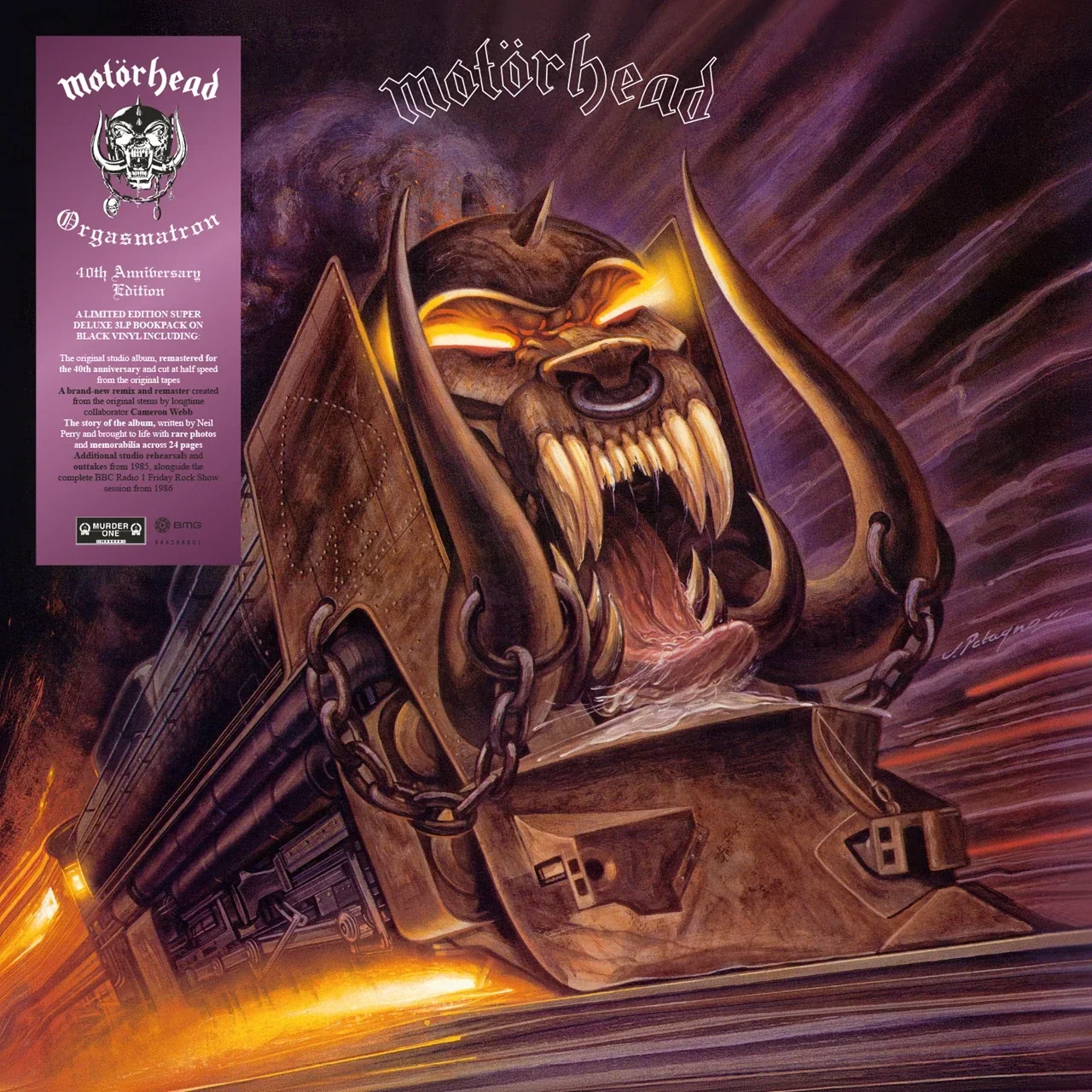 MOTORHEAD 'ORGASMATRON' 40TH ANNIVERSARY LP 透明紫罗兰色黑胶唱片