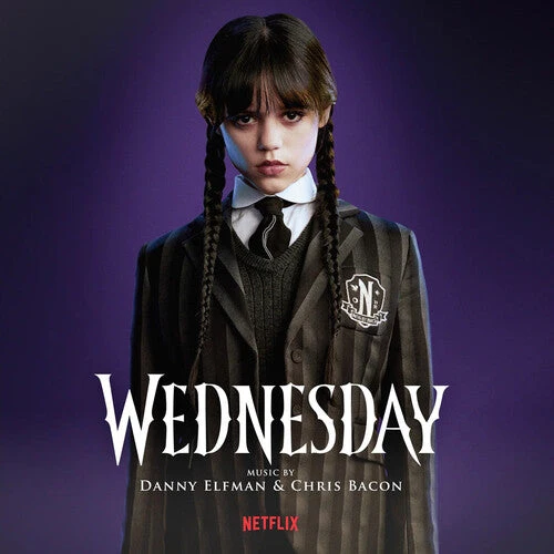 DANNY ELFMAN 'WEDNESDAY (ORIGINAL SOUNDTRACK)' 2LP Purple Goth and Smoky Shadow Vinyl