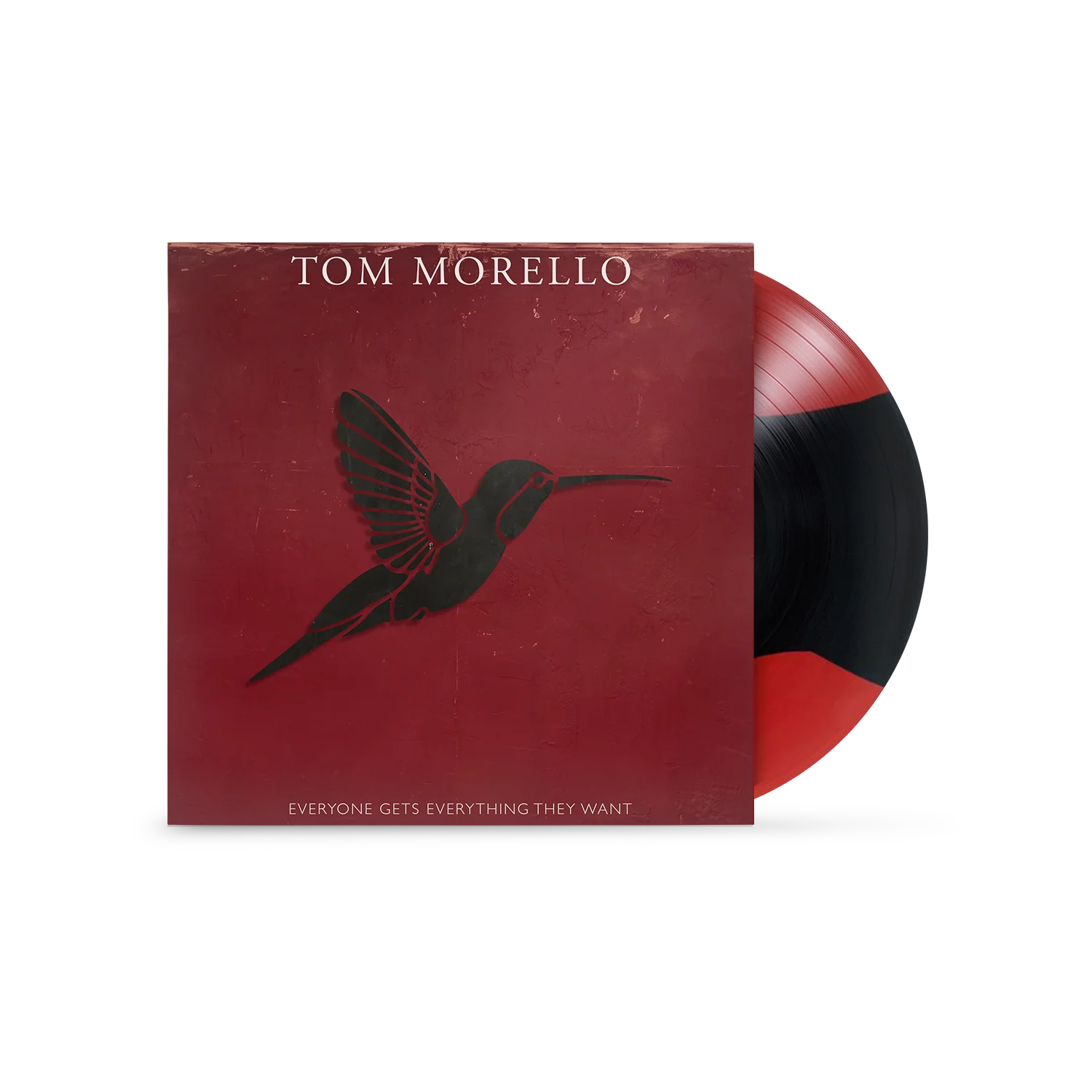 TOM MORELLO ‘EVERYONE GETS EVERYTHING THEY WANT’ LP (Exclusive – Limited to 300, Red & Black Stripe Vinyl)
