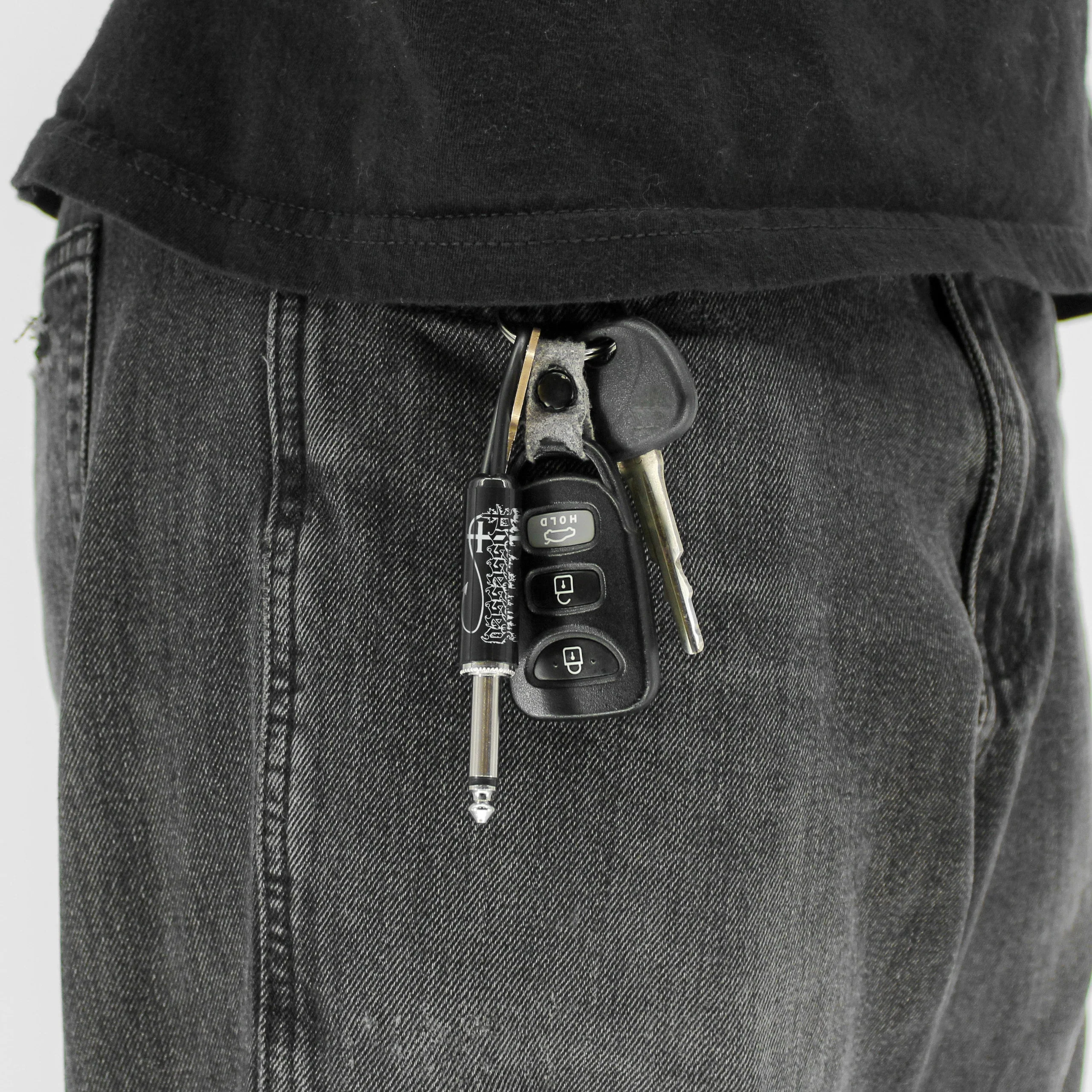 POSSESSED Logo GUITAR Plug KEYCHAIN Metal Keychain