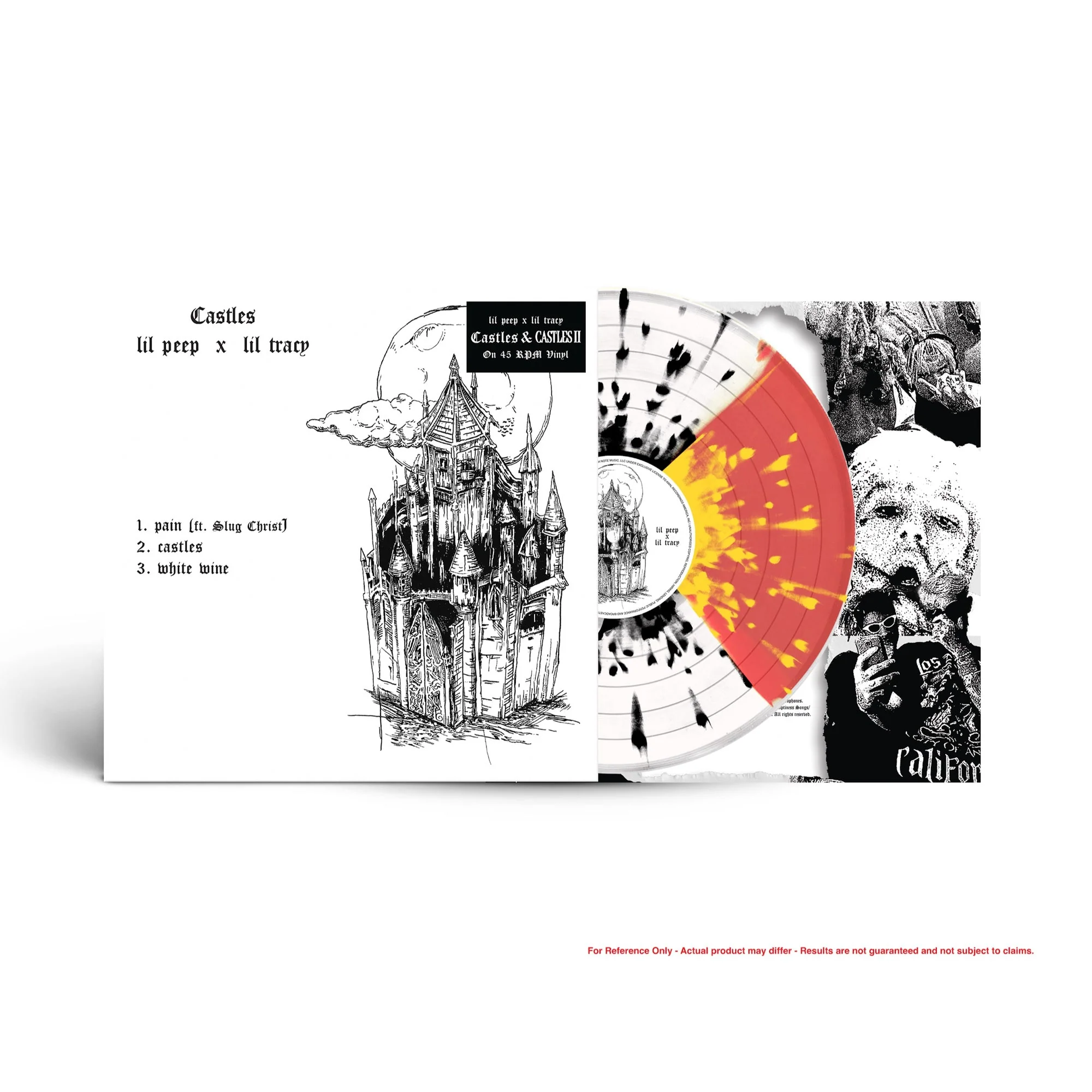 LIL PEEP 'CASTLES I & II' LP (White, Black, Red, Yellow Splatter Vinyl)
