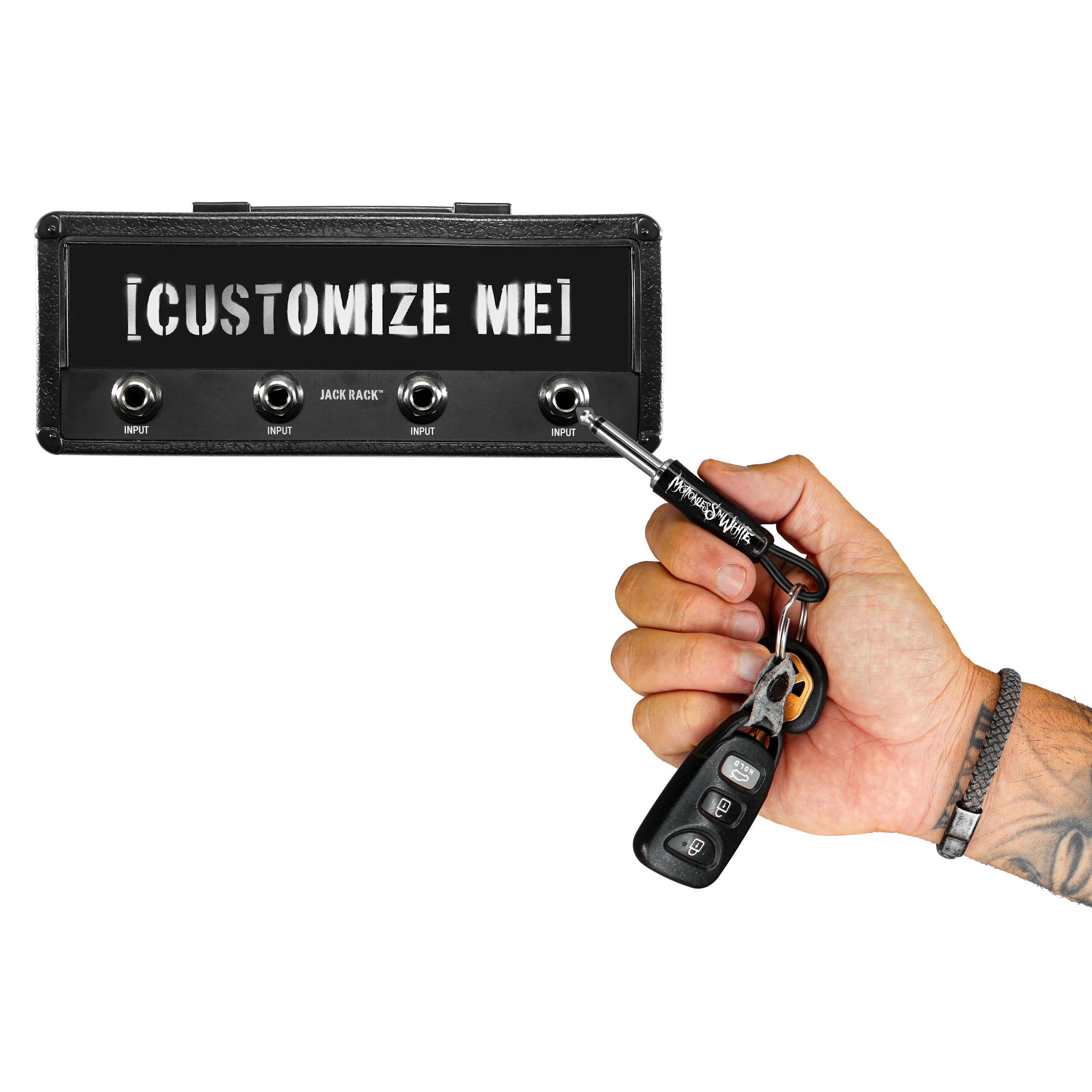 MOTIONLESS IN WHITE LOGO GUITAR PLUG KEYCHAIN