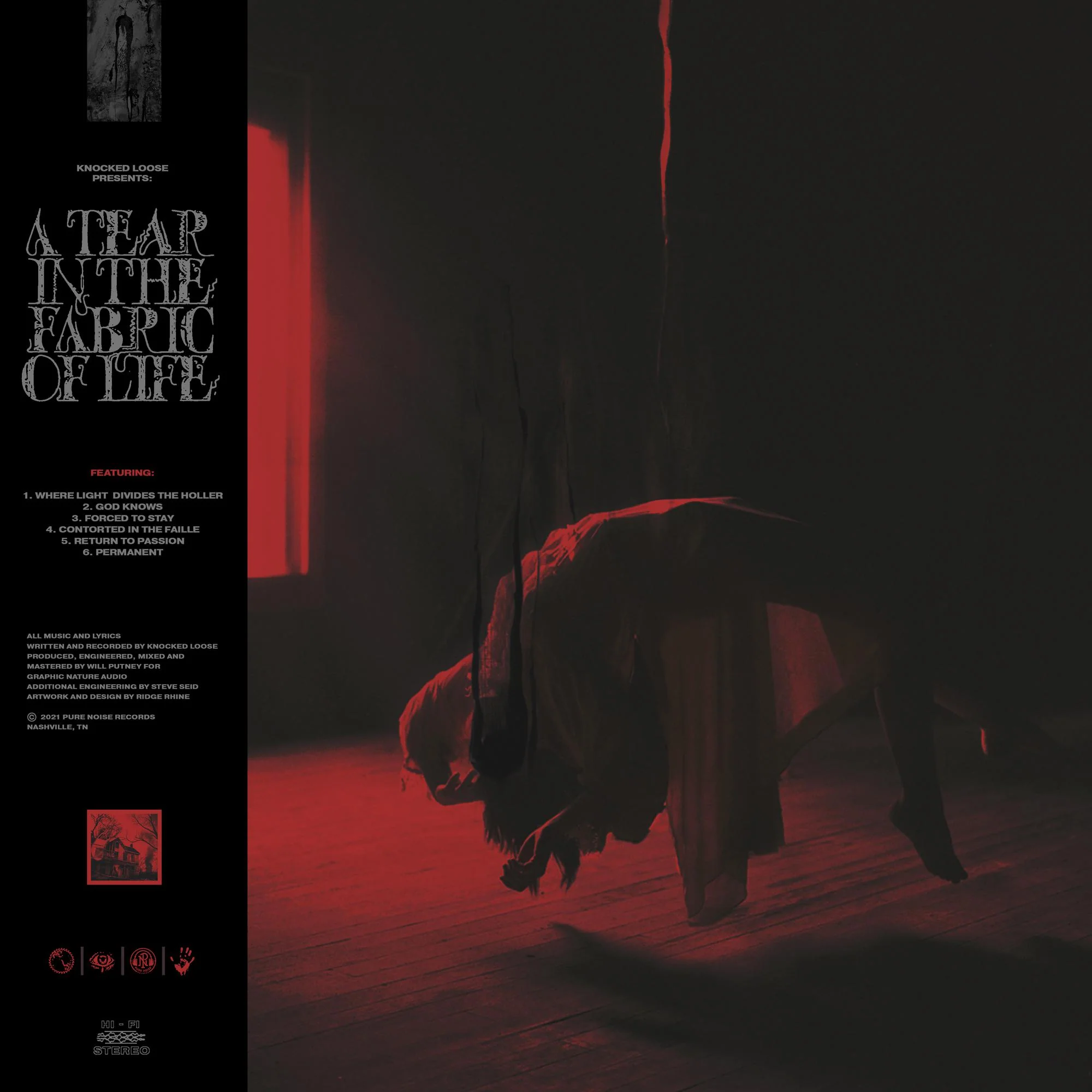 KNOCKED LOOSE 'A TEAR IN THE FABRIC OF LIFE' LP（Toffee Torrent 黑胶）