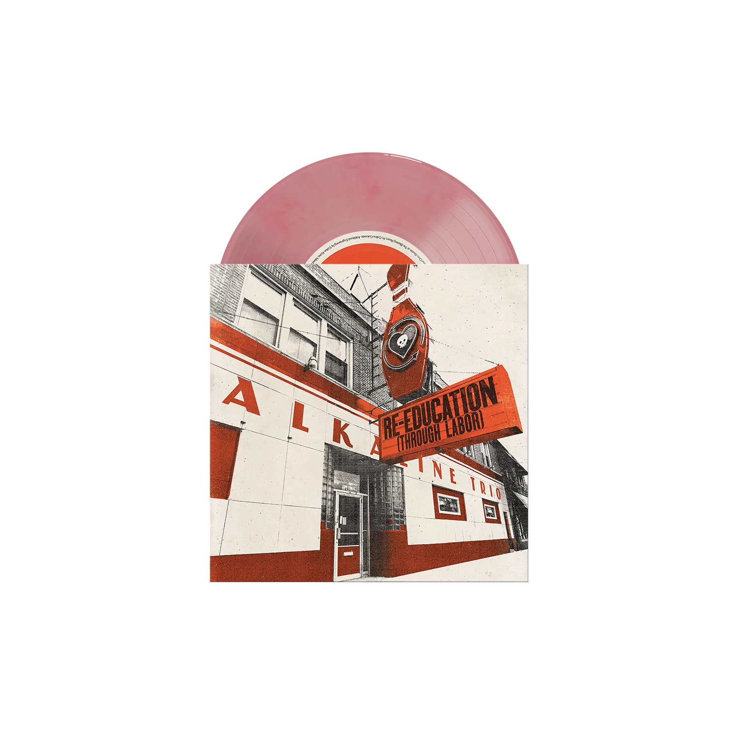 RISE AGAINST / ALKALINE TRIO 'PRIVATE EYE/RE-EDUCATION (THROUGH LABOR)' 7" SINGLE (Blossom Vinyl)