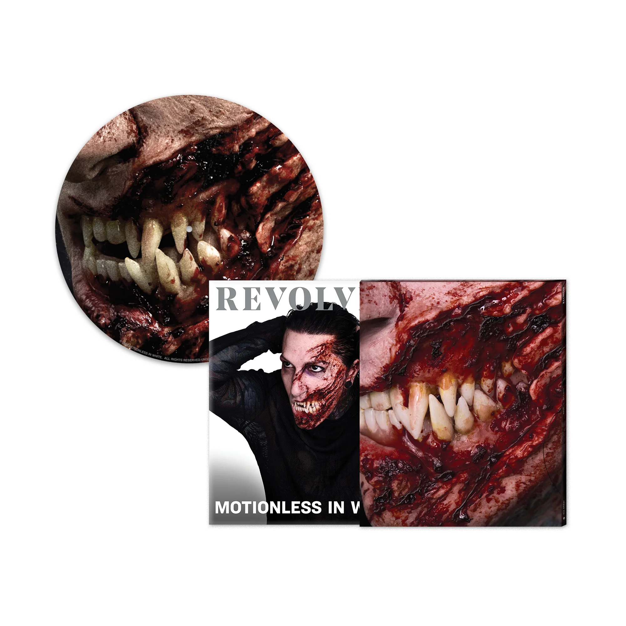 MOTIONLESS In White x REVOLVER SUMMER 2026 Alt Cover Issue with NUMBERED SLIPCASE and EXCLUSIVE SLIPMAT