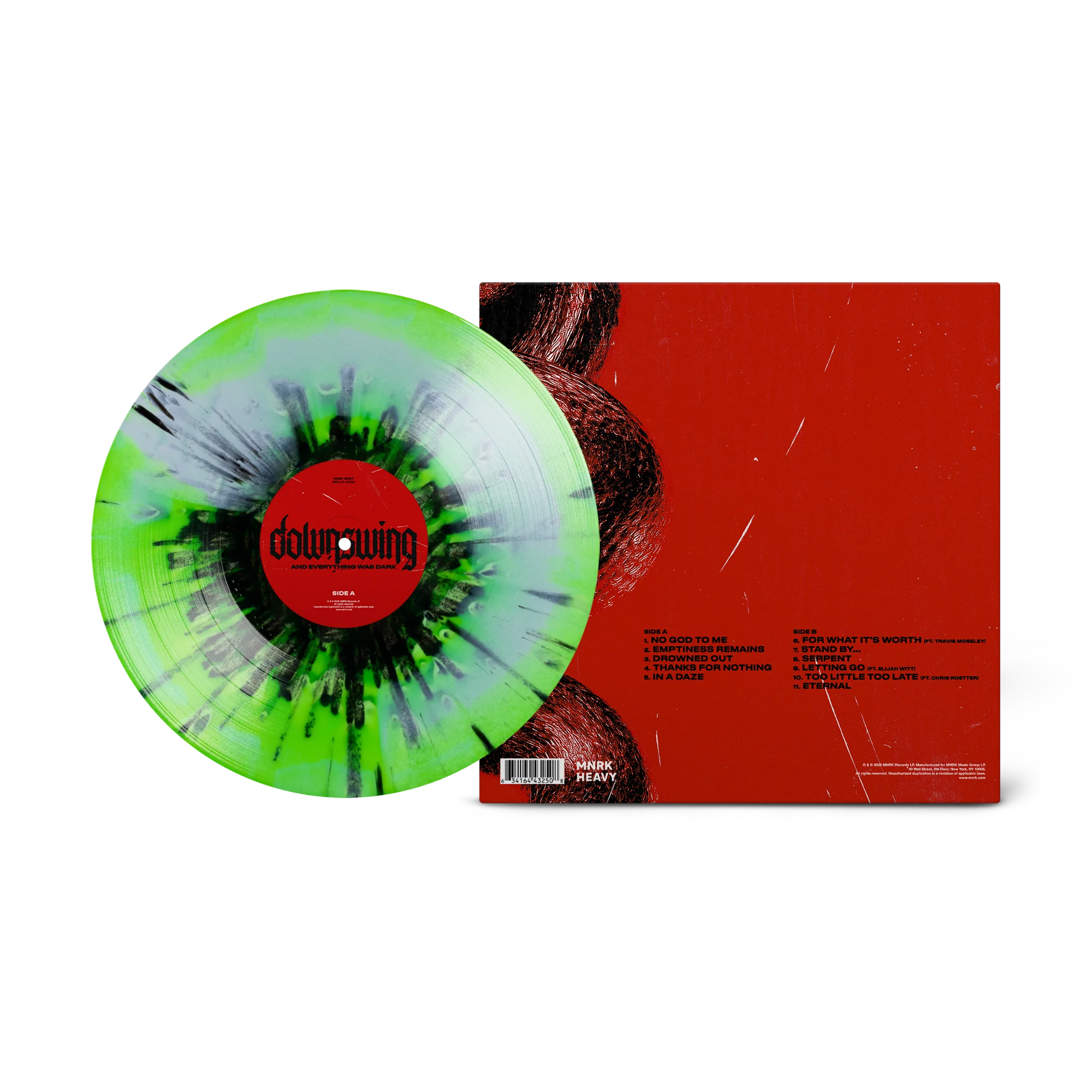 DOWNSWING 'AND EVERYTHING WAS DARK' LP (Green/Black Splatter Vinyl)