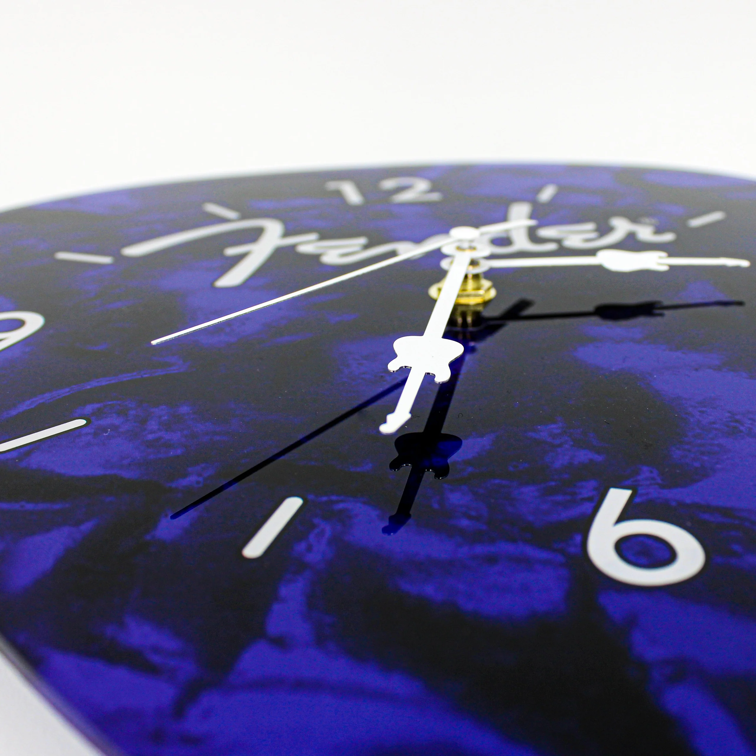 FENDER GUITAR PICK WALL CLOCK X BLUE