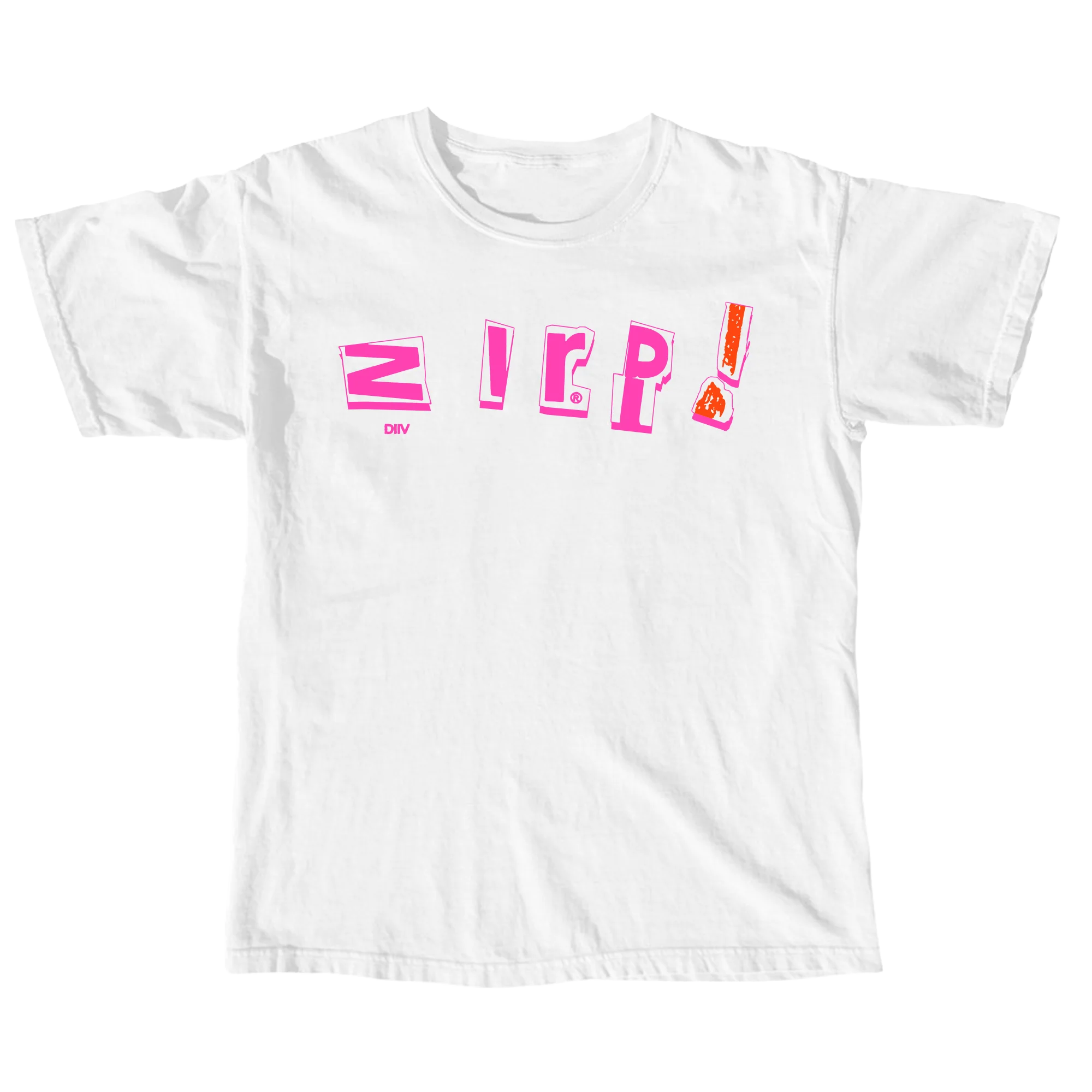 DIIV 'ZIRP!' WHITE T-SHIRT