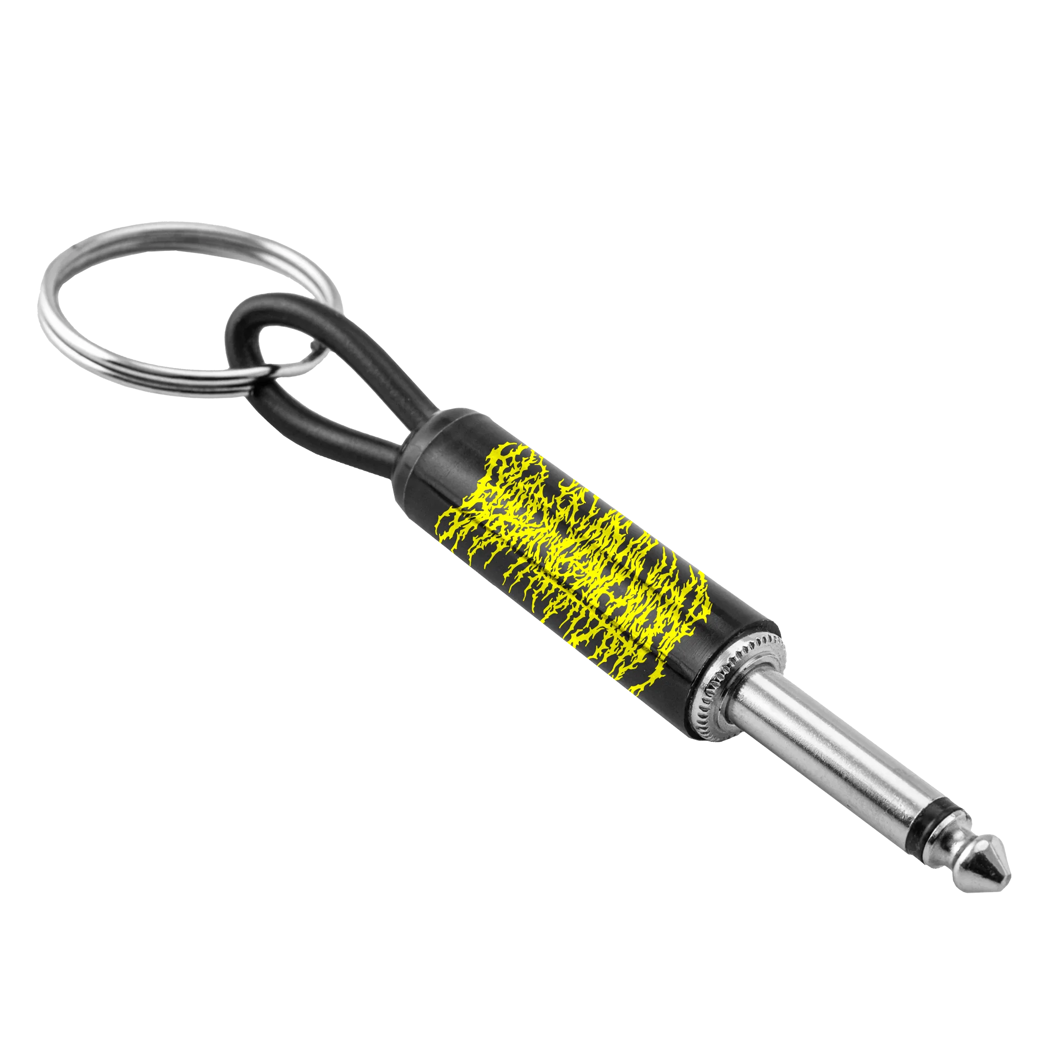 Blood INCANTATION Logo GUITAR Plug KEYCHAIN in Radiant Yellow