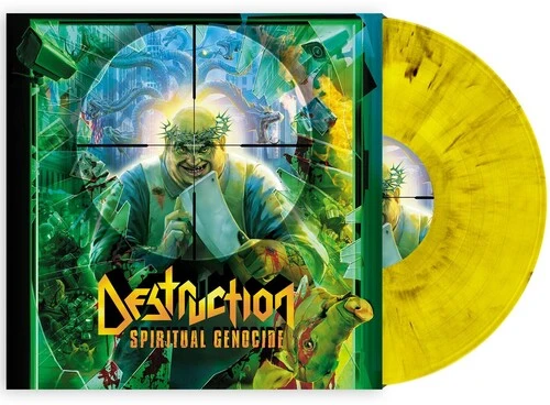 DESTRUCTION 'SPIRITUAL GENOCIDE' LP Yellow Vinyl Listenable Records Pressing