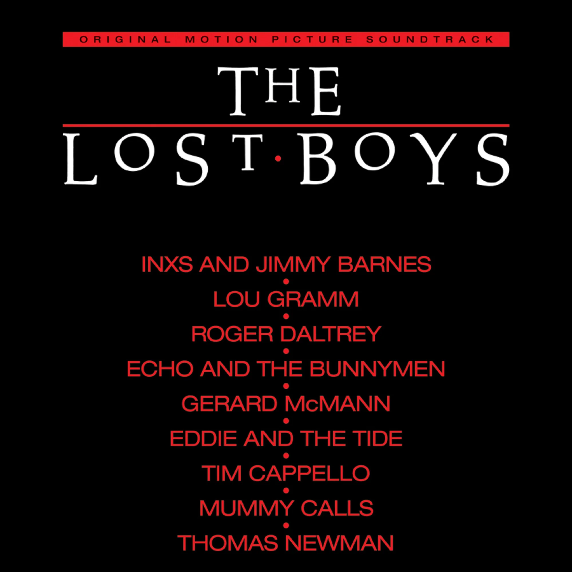 THE LOST BOYS SOUNDTRACK LP (Limited, Red Halloween Vinyl)