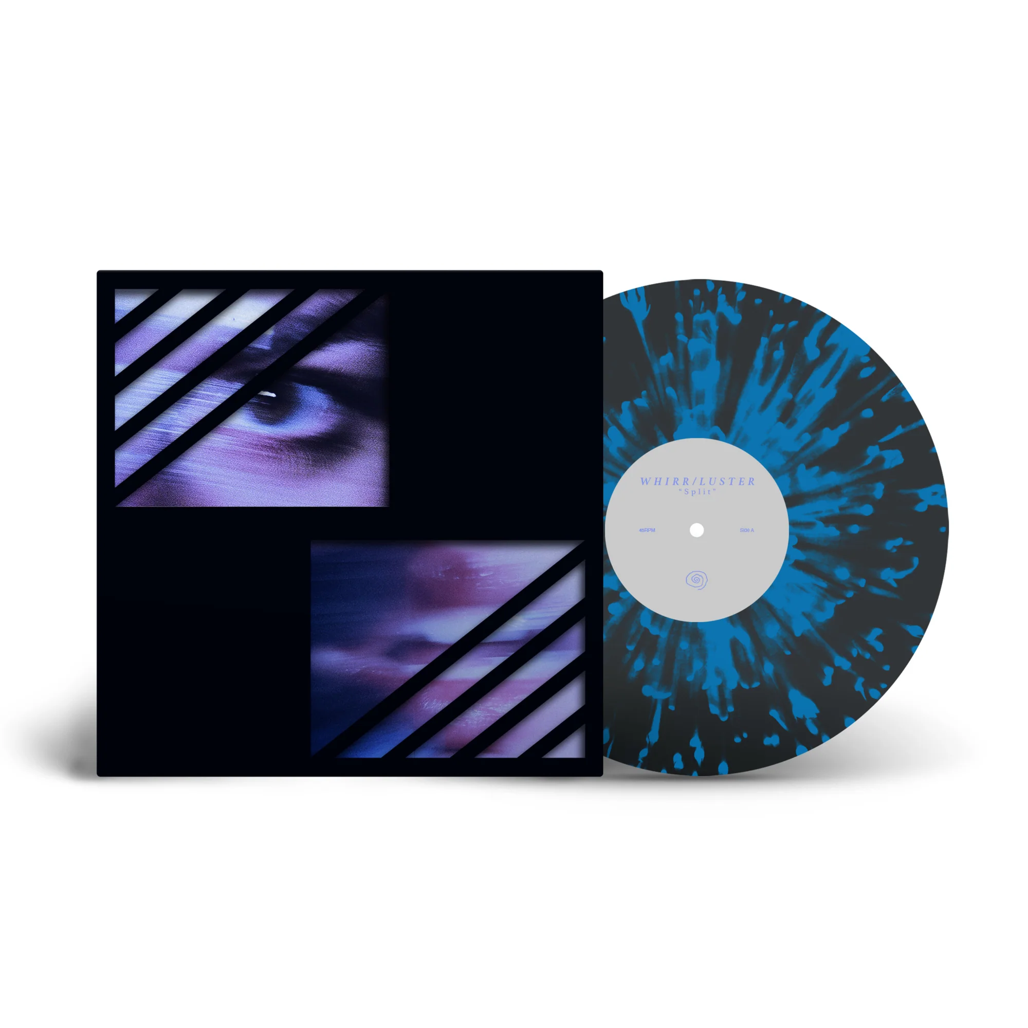 WHIRR 'WHIRR & LUSTER' EP Black Ice Blue Splatter Vinyl