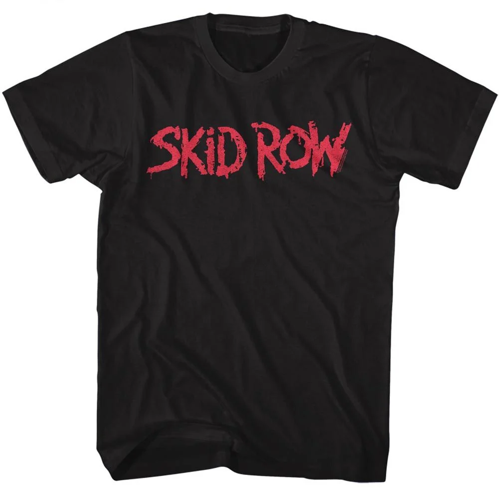 Skid Row Red Logo Official Short Sleeve Band T-Shirt