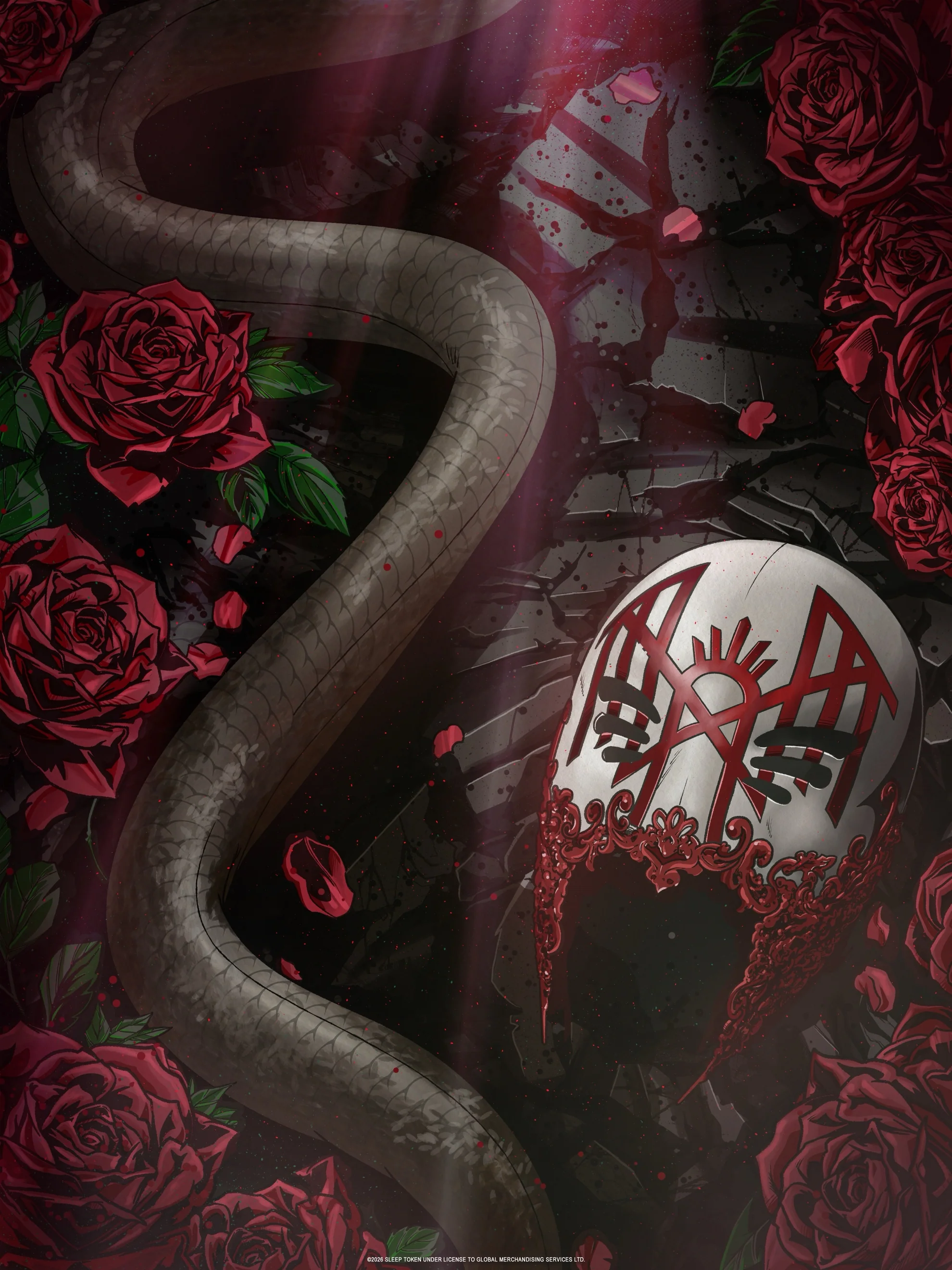 SLEEP TOKEN 'ROSES/SWORD' FOILED POSTERS Foiled Posters