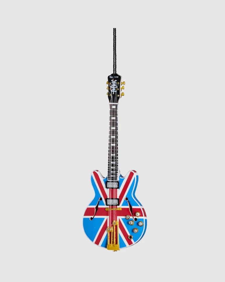 6" GIBSON® EPIPHONE UNION JACK SHERATON GUITAR HOLIDAY ORNAMENT