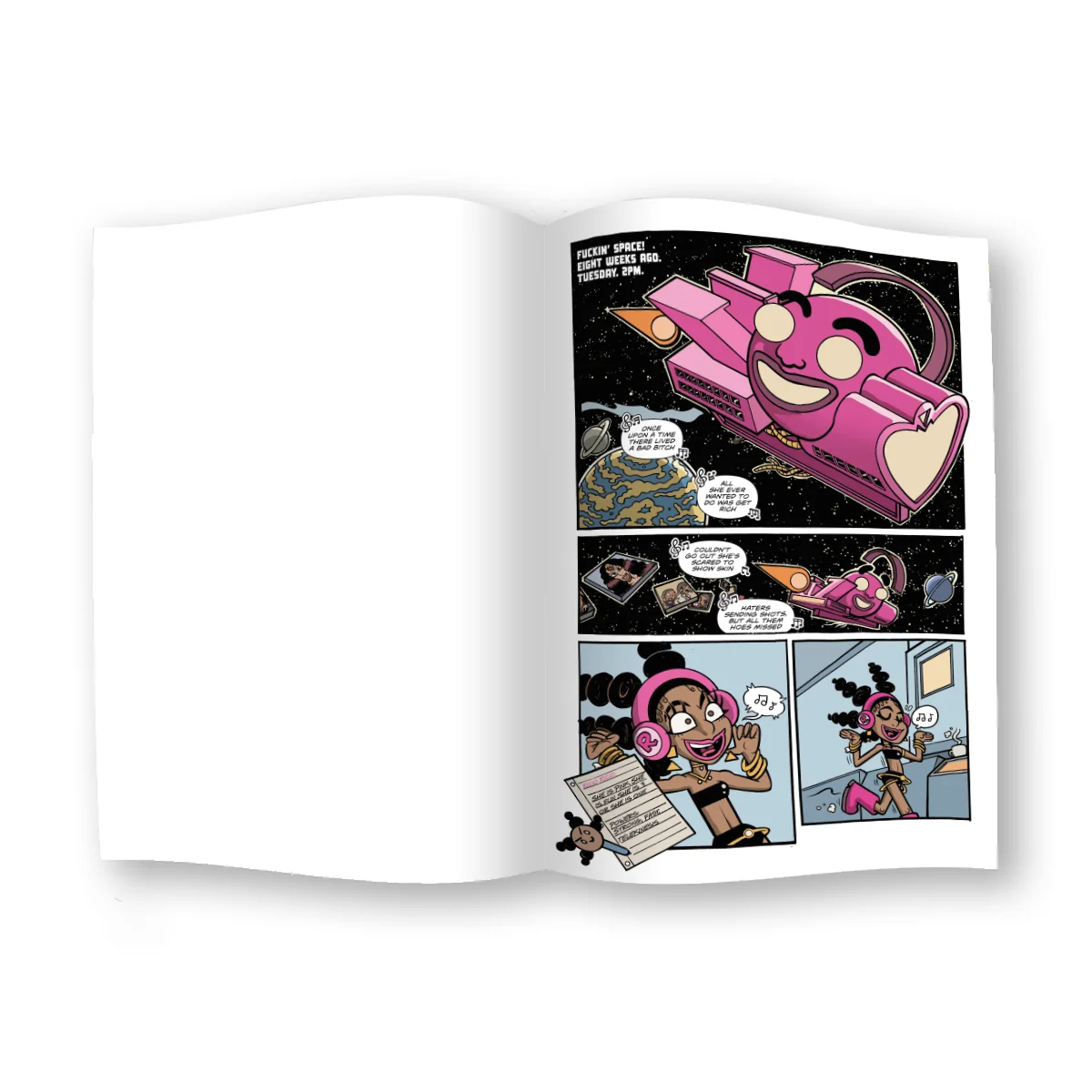 Rico Nasty - NIGHTMARE Vacay Graphic Novel with Taco Bella and Trap Levigne