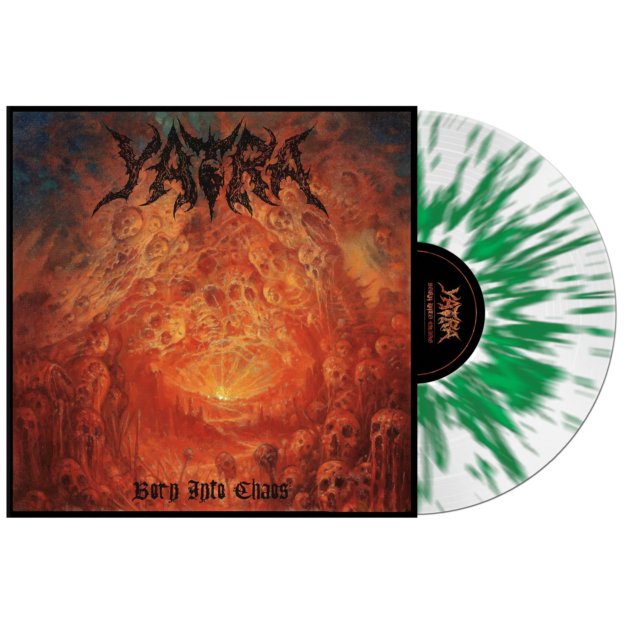 YATRA Born Into Chaos LP on Clear Vinyl with Green Splatter