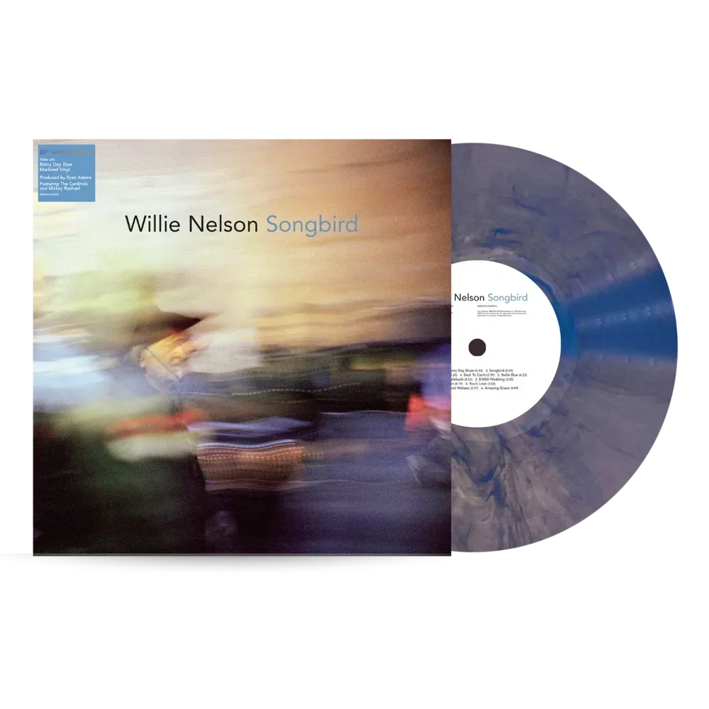 WILLIE NELSON 'SONGBIRD' 20TH ANNIVERSARY LP（Rainy Day Blue Marbled 黑胶）