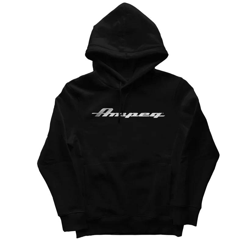 Ampeg CLASSIC HOODIE Pullover with Front Pouch Pocket in Black