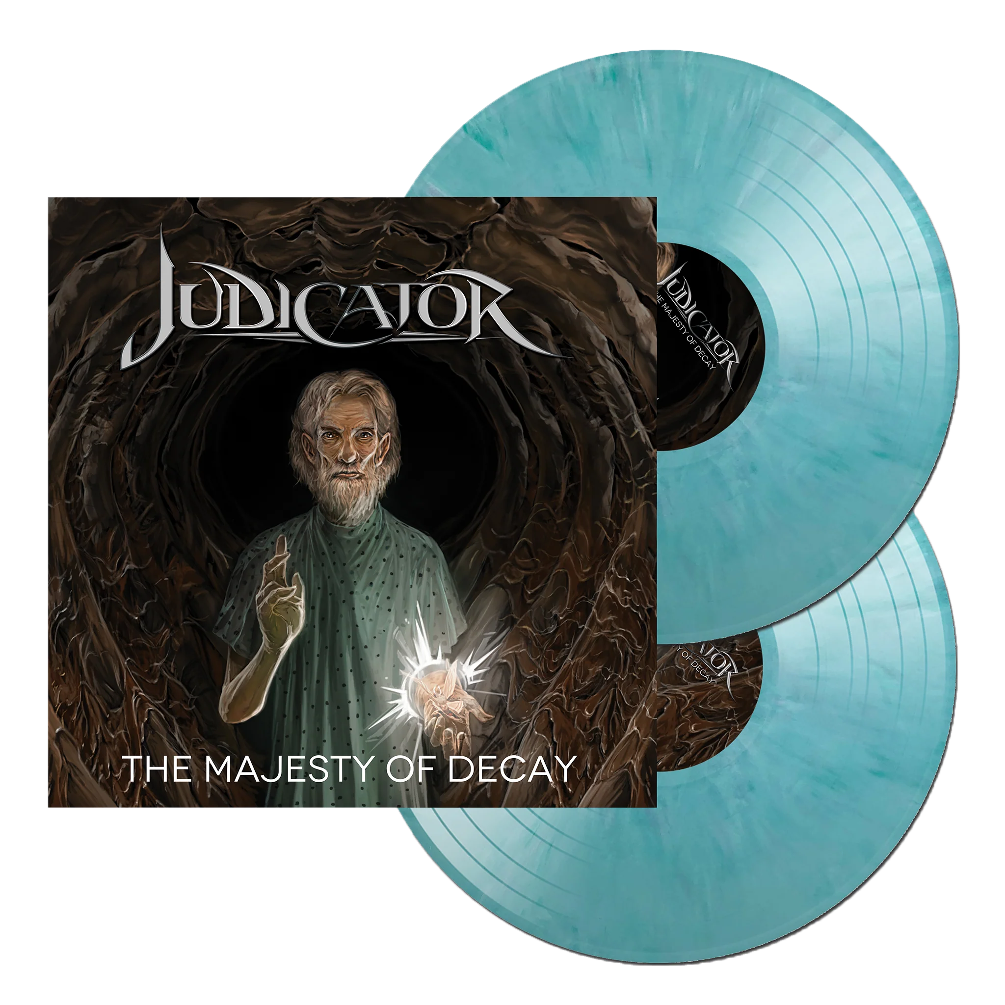 JUDICATOR 'THE MAJESTY OF DECAY' LP (Seaside Swirl Vinyl)