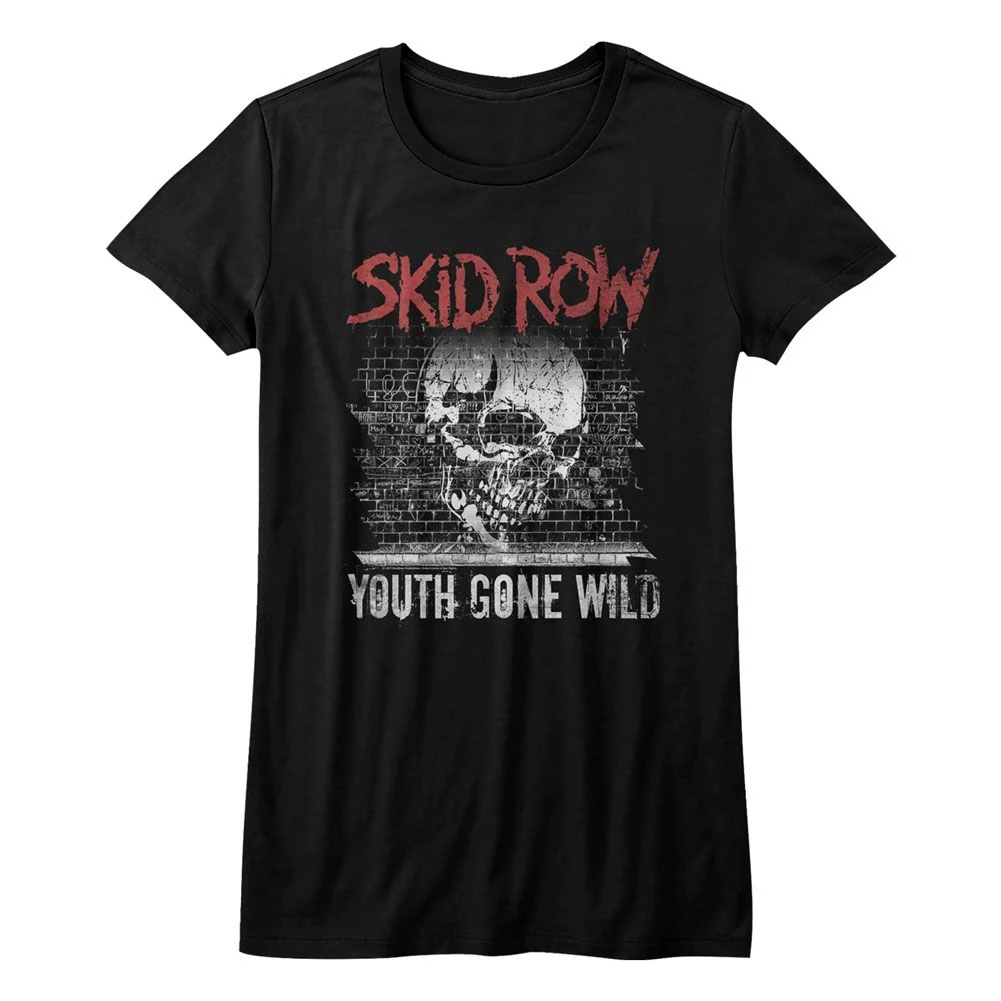 Skid Row GRAFFITI Gone Wild LADIES Shirt in Black