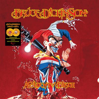 BRUCE DICKINSON 'ACCIDENT OF BIRTH' 2026 REMIX 2LP（黄红喷溅彩胶）
