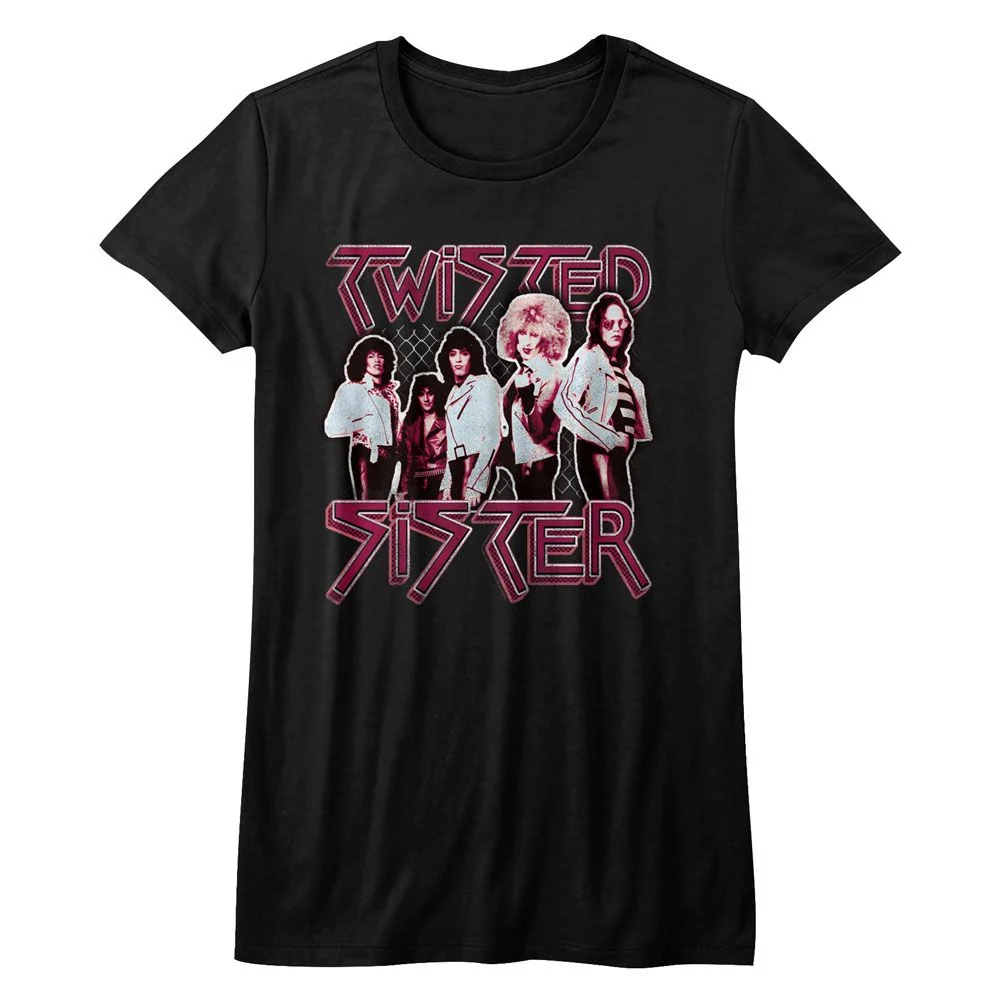 TWISTED SISTER - PRETTY IN PINK LADIES SHIRT