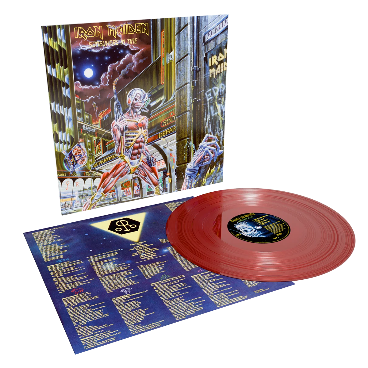 IRON MAIDEN 'SOMEWHERE IN TIME' LP (40th Anniversary, Oxblood Vinyl)