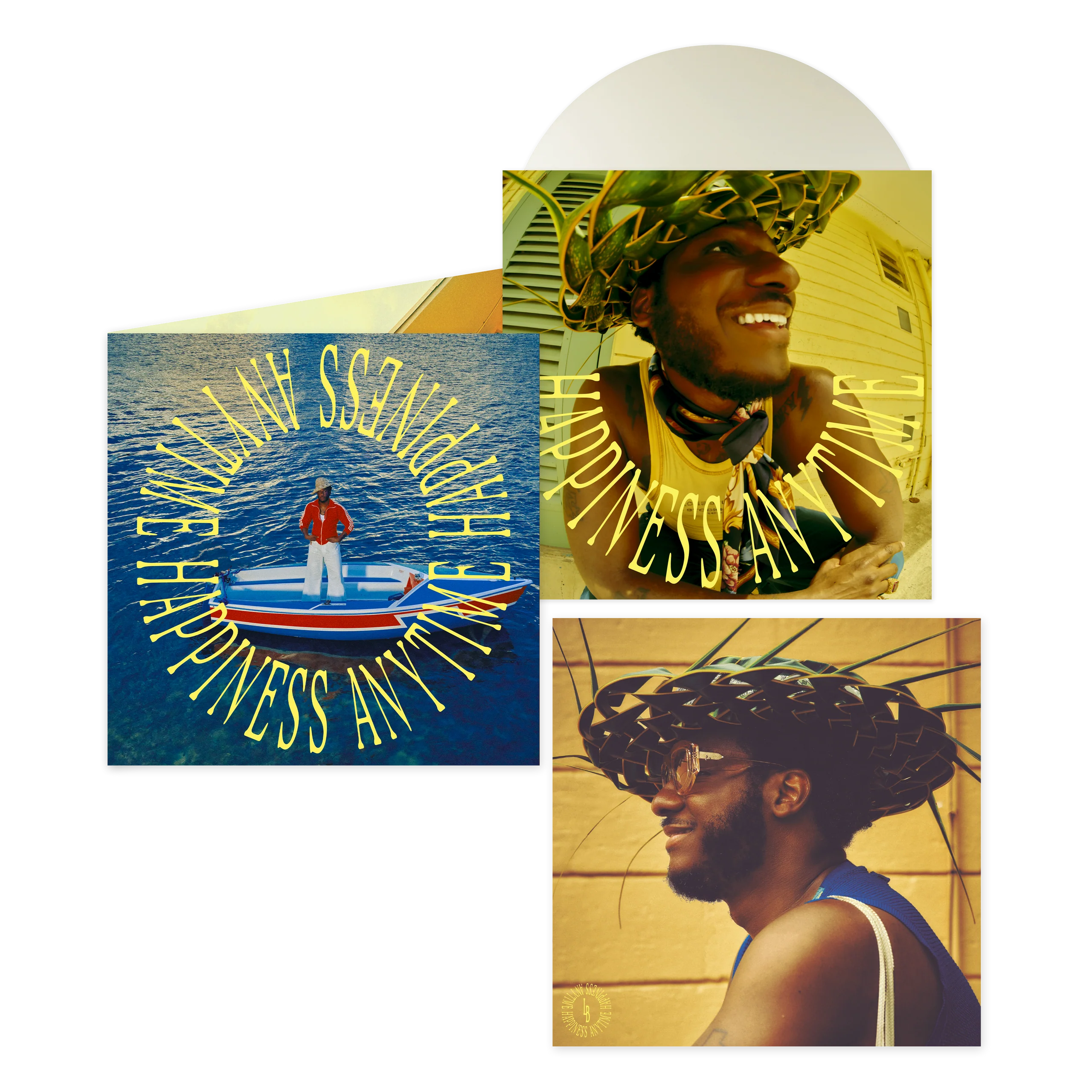 LEON BRIDGES 'HAPPINESS ANYTIME WHITE SAND' LP on White Vinyl