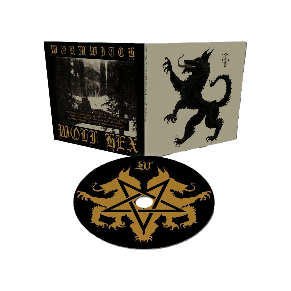 WORMWITCH Wolf Hex CD Album with Ten Tracks
