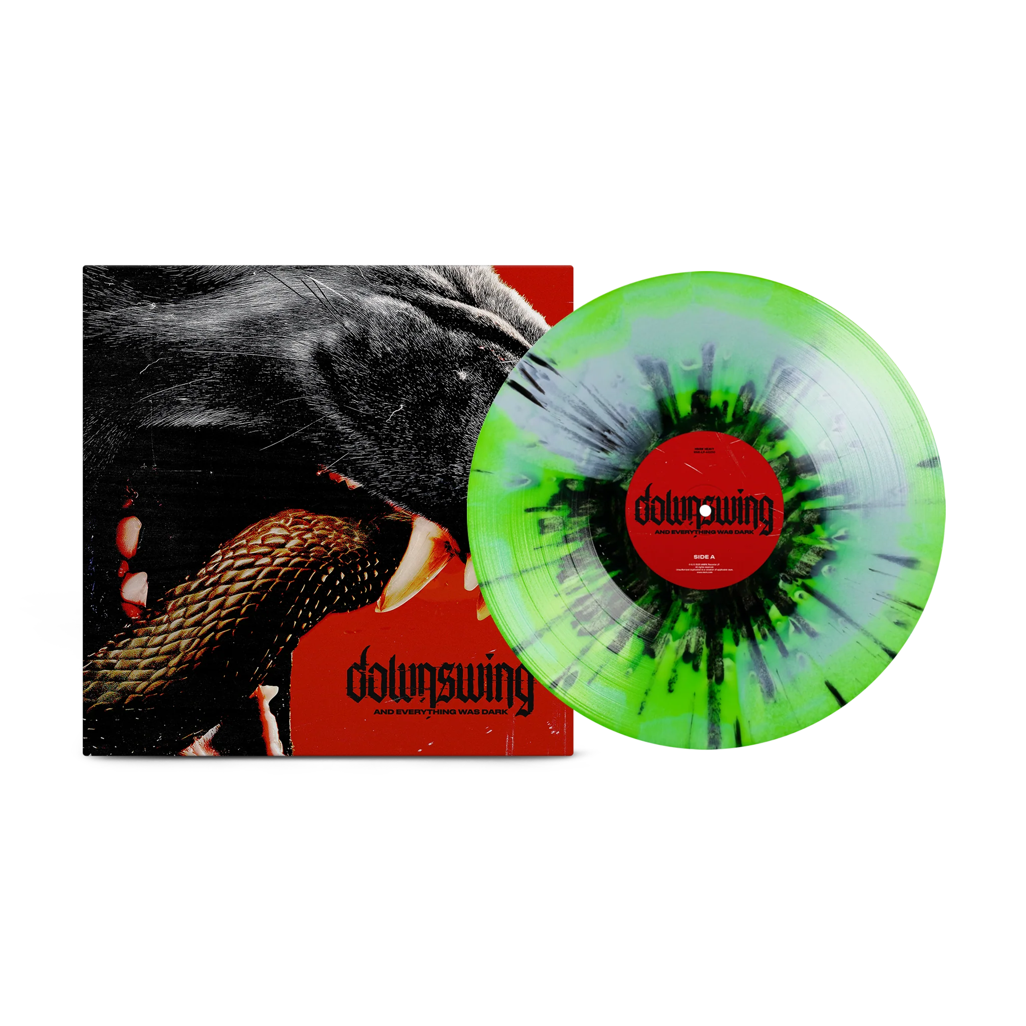 DOWNSWING 'AND EVERYTHING WAS DARK' LP (Green/Black Splatter Vinyl)