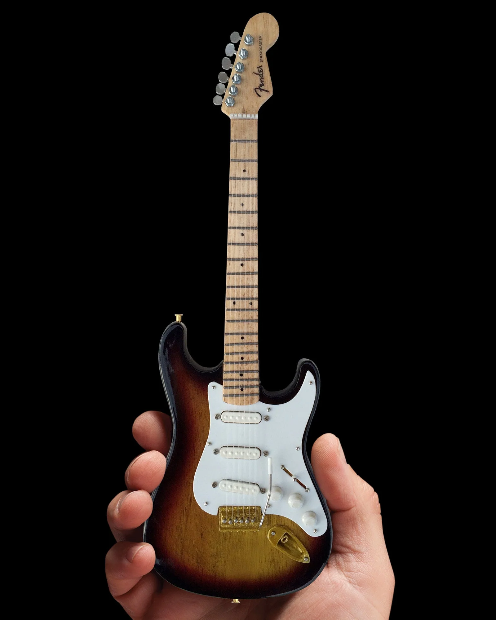 OFFICIALLY LICENSED FENDER™ Strat™ 60th Anniversary Sunburst Mini Guitar Replica ANNIVERSARY SUNBURST GUITAR REPLICA