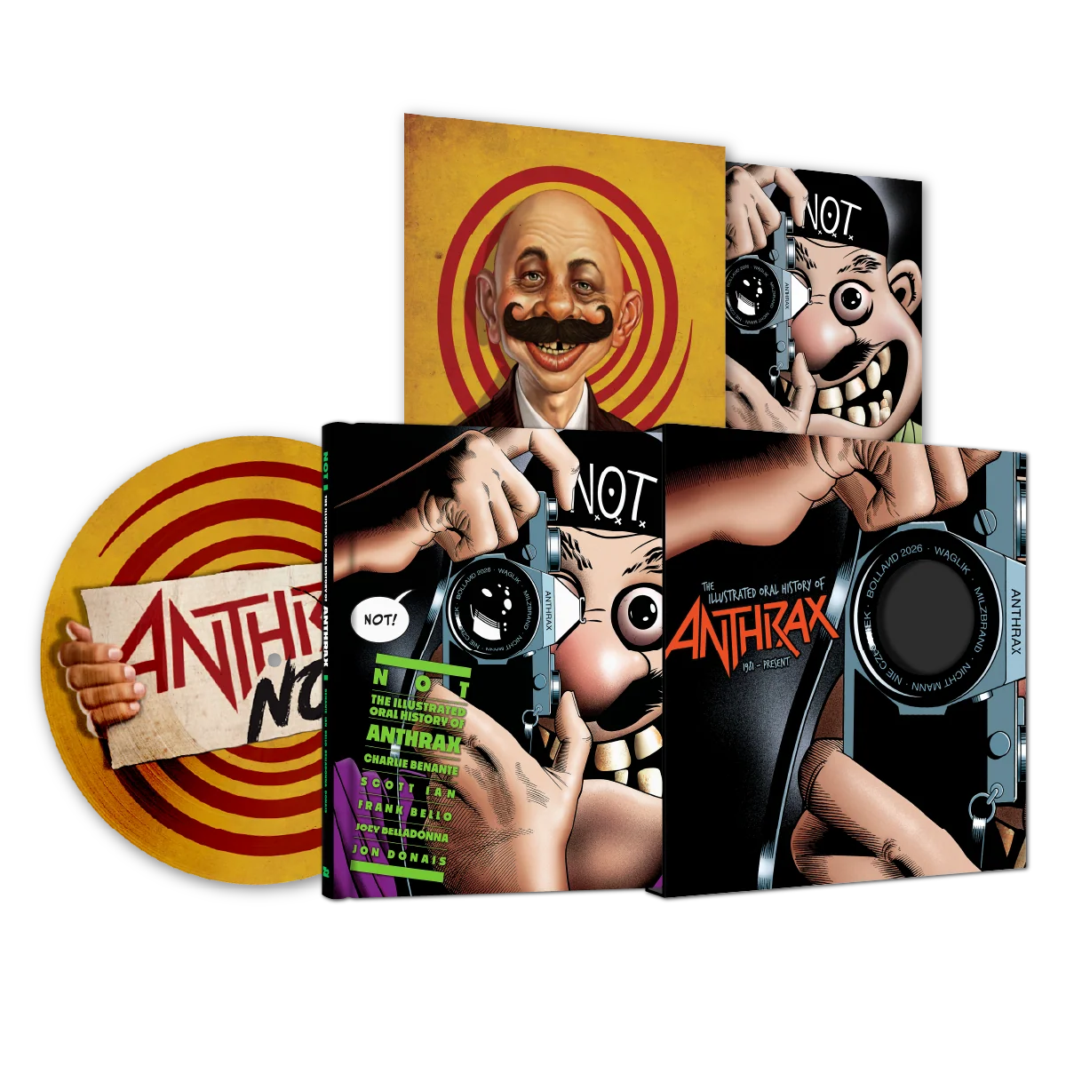 NOT: THE ILLUSTRATED ORAL HISTORY OF ANTHRAX + PICTURE DISC VINYL LP (DELUXE EDITION)