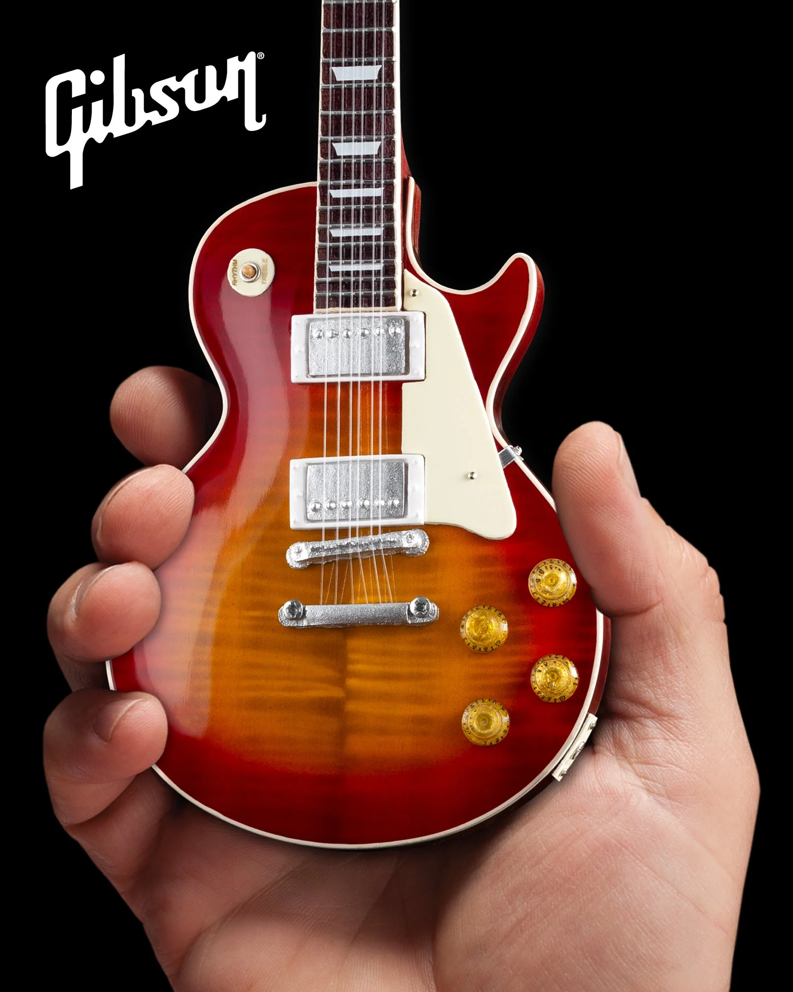 SET OF 3 CLASSIC GIBSON LES PAUL MINI GUITAR REPLICA COLLECTION - GG-001