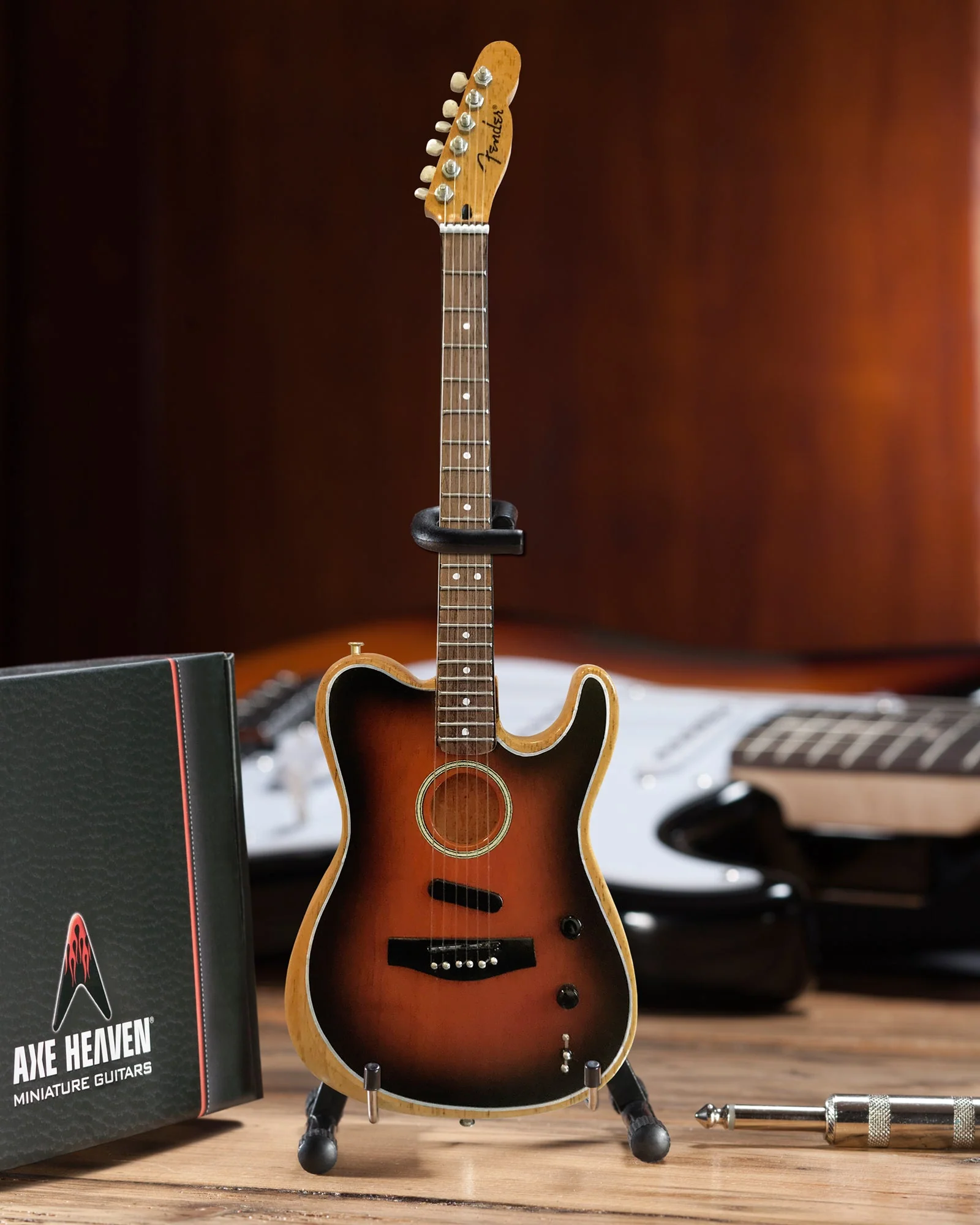 THE AMERICAN ACOUSTASONIC™ TELECASTER® FENDER™ MINIATURE GUITAR REPLICA - SUNBURST