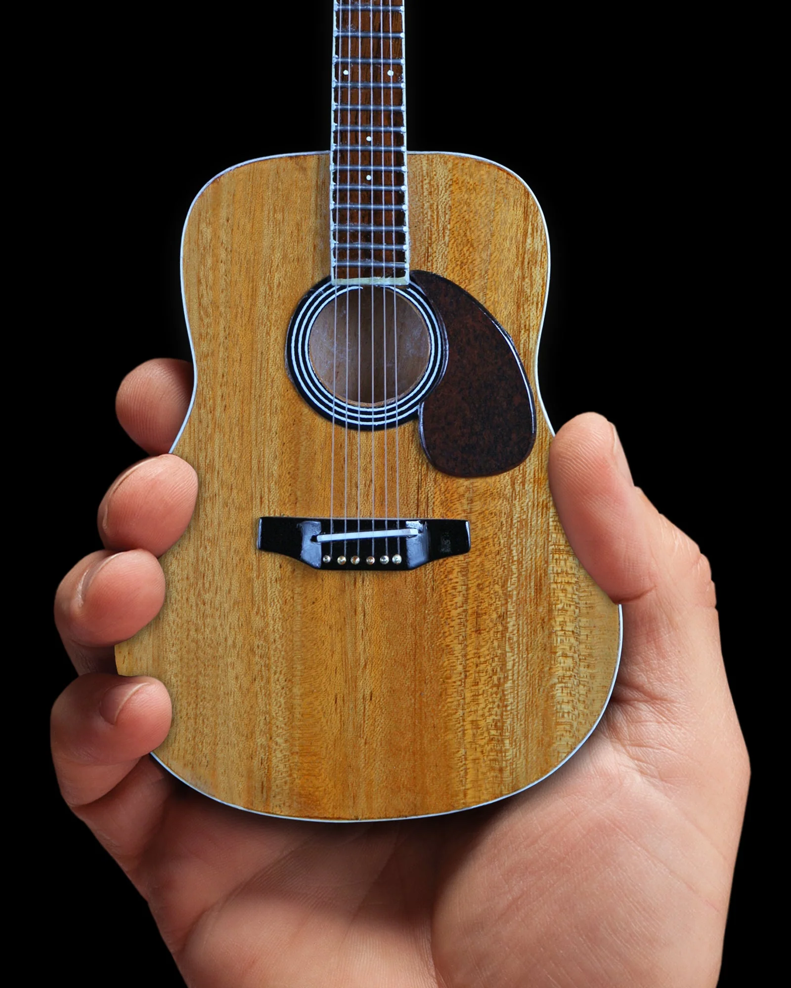 CLASSIC Classic Dreadnought Natural Finish Acoustic Miniature Guitar Replica Collectible DREADNOUGHT NATURAL FINISH ACOUSTIC MINIATURE GUITAR REPLICA COLLECTIBLE