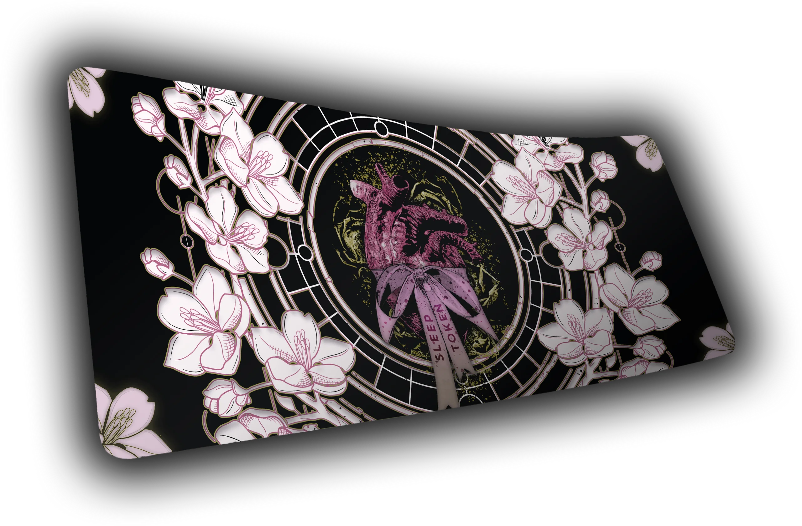 Tied OFFERING Sleep Token DESKMAT Deskmat With Anatomical Heart and Magnolia Art