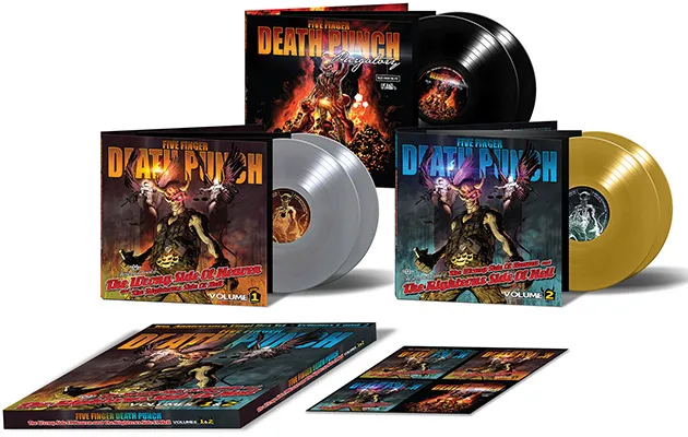 FIVE FINGER DEATH PUNCH《THE WRONG SIDE OF HEAVEN & THE RIGHTEOUS SIDE OF HELL》6LP 黑胶套装（彩胶）