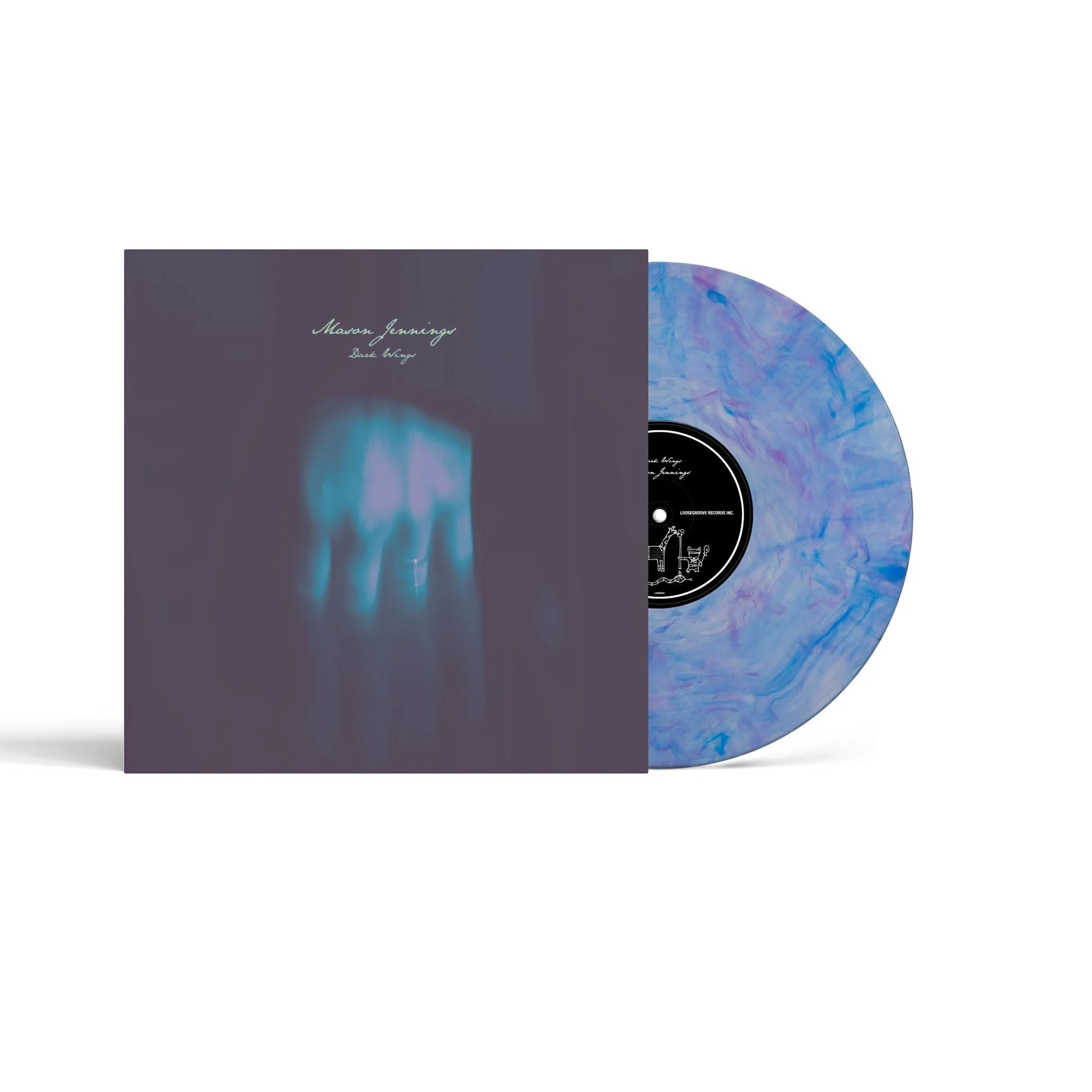 MASON JENNINGS 'DARK WINGS' LP Hot Pink-Blue Jay Vinyl