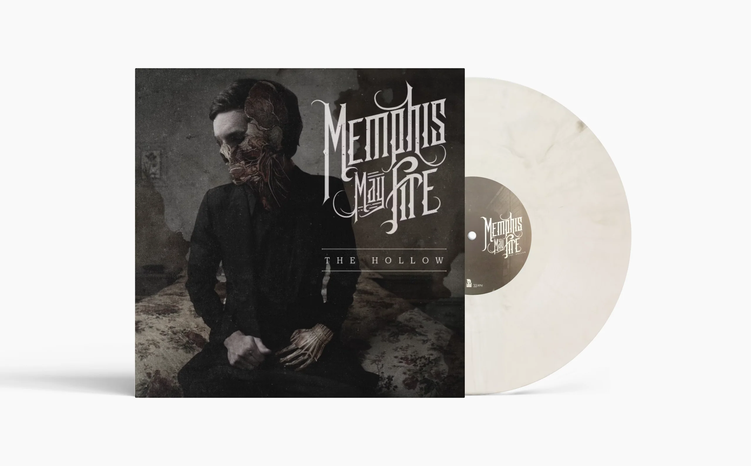 MEMPHIS MAY FIRE ‘THE HOLLOW’ 15TH ANNIVERSARY LP (Exclusive – Limited to 300, Earl Grey Cream Vinyl)