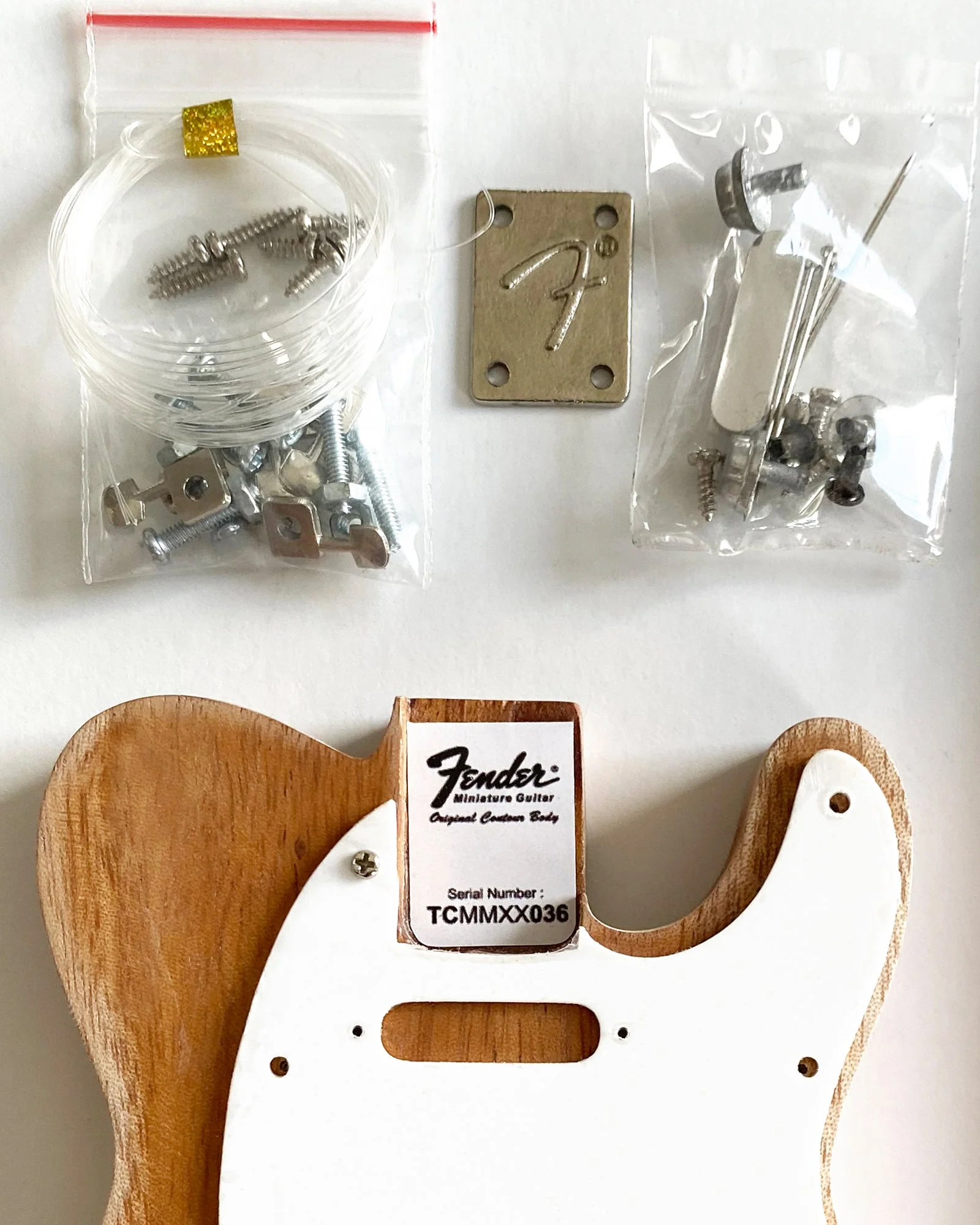 MINIATURE GUITAR MODEL KIT - FENDER™ TELECASTER™ - BUILD YOUR OWN - OFFICIALLY LICENSED