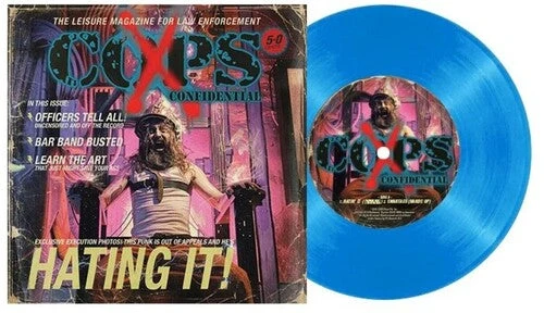 X-COPS 'CONFIDENTIAL' 7" Cop Blue Vinyl Single