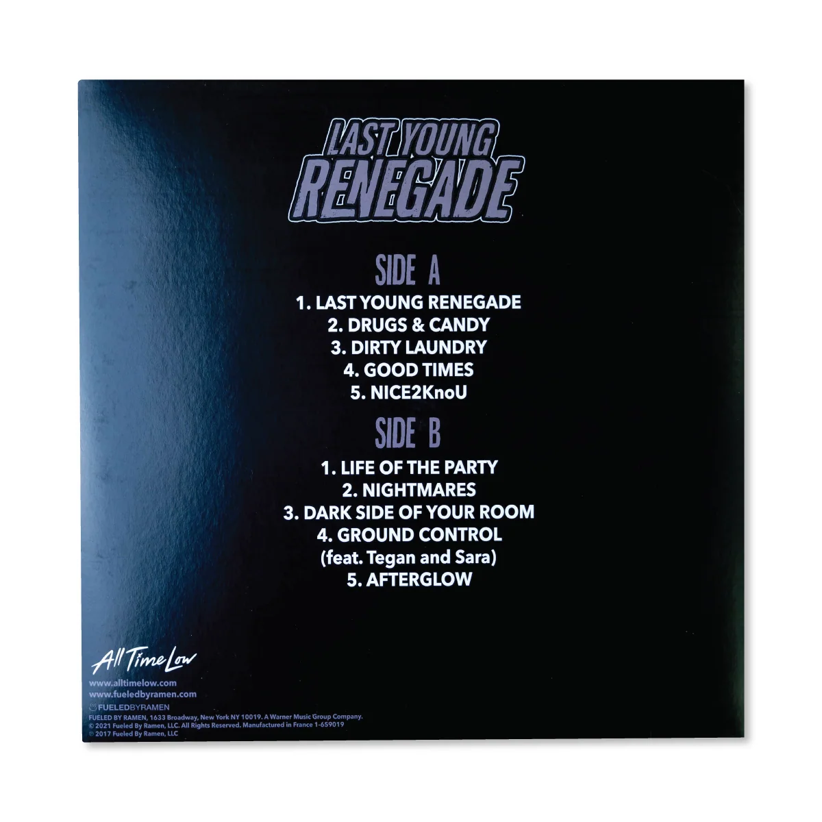 ALL TIME LOW - LAST YOUNG RENEGADE LIMITED EDITION VINYL LP