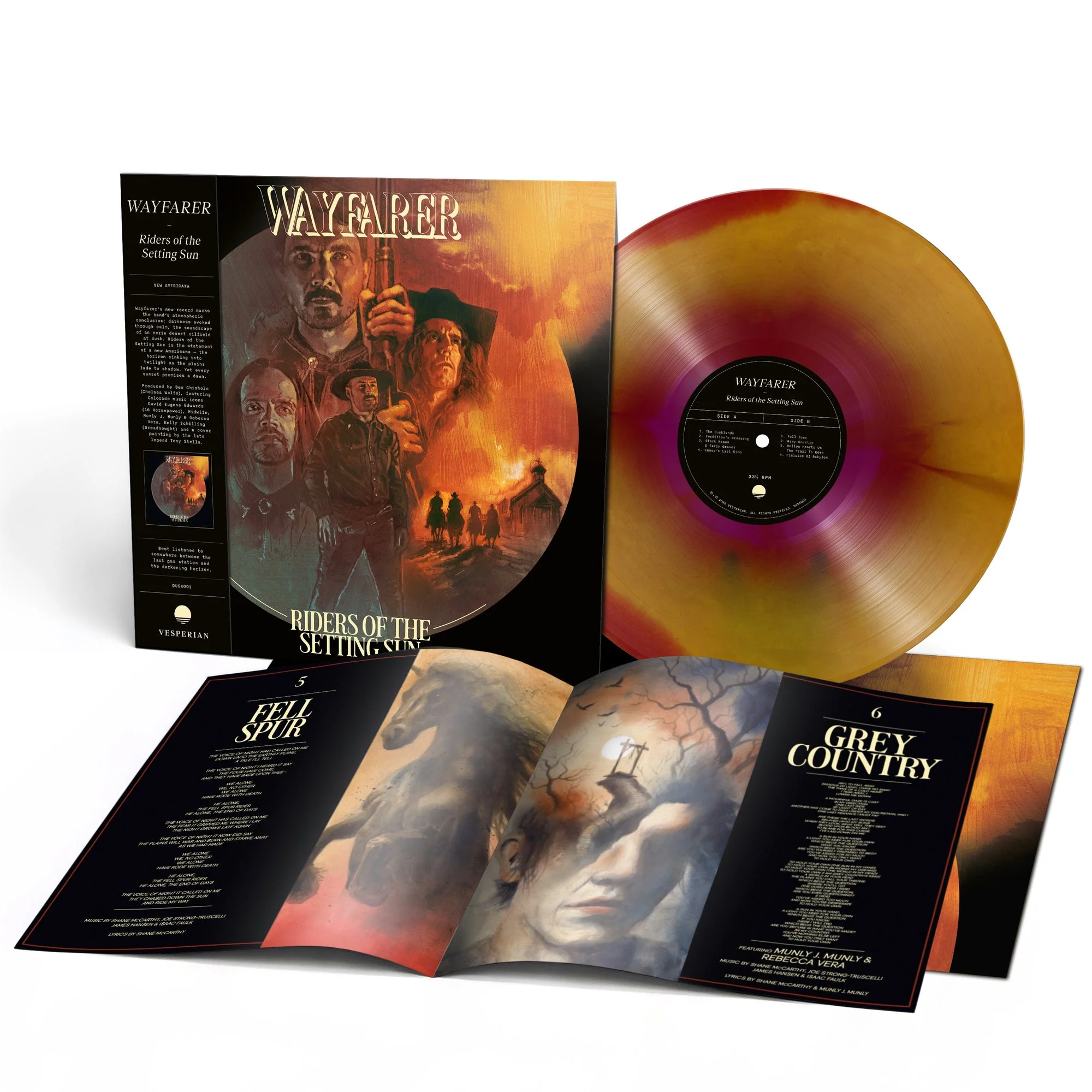 WAYFARER 'RIDERS OF THE SETTING SUN' LP Prairie Twilight Vinyl