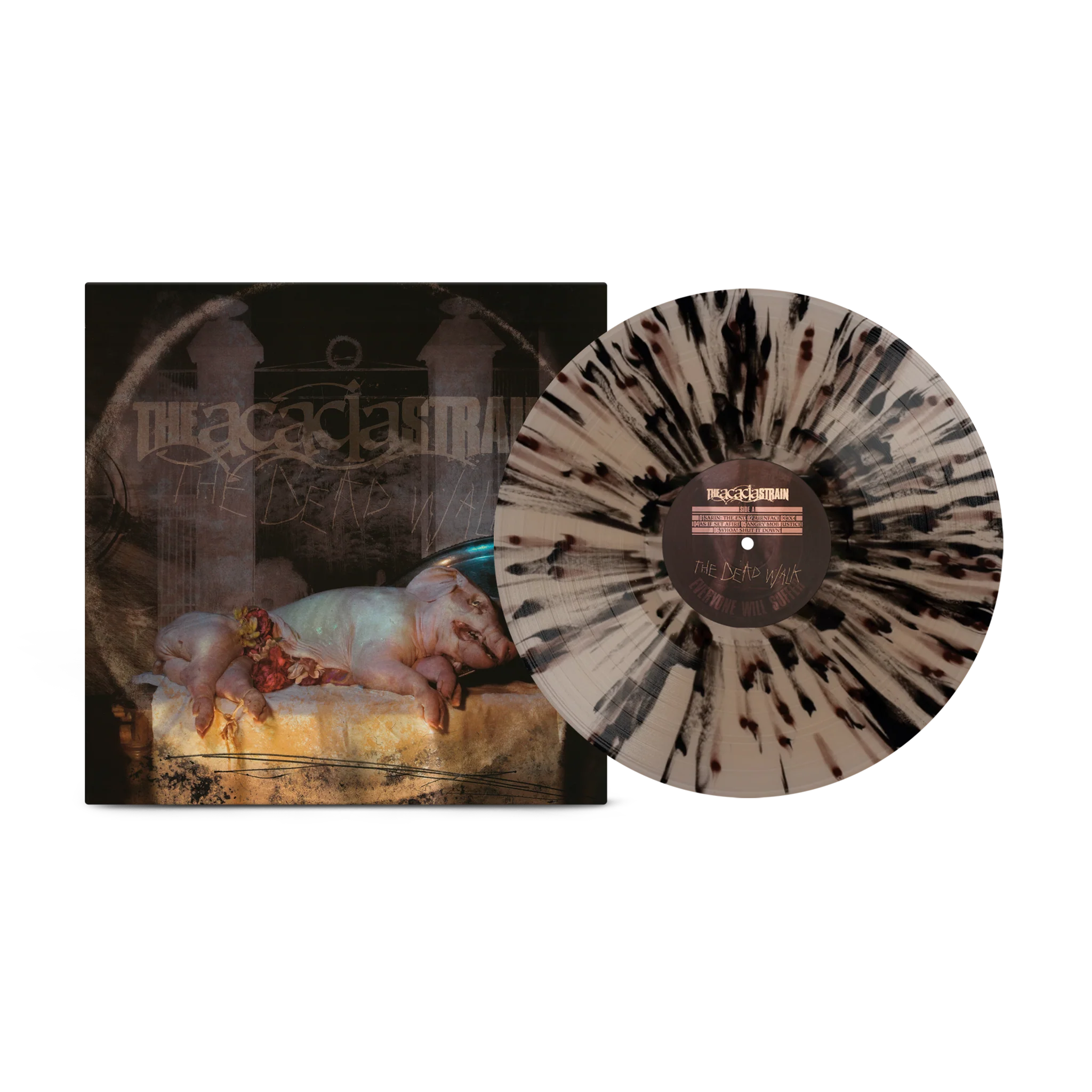 THE ACACIA STRAIN Dead Walk on Pig Skin LP Splatter Vinyl