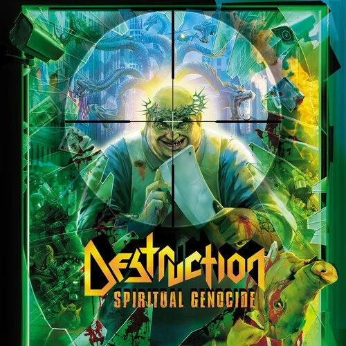 DESTRUCTION 'SPIRITUAL GENOCIDE' LP Yellow Vinyl Listenable Records Pressing